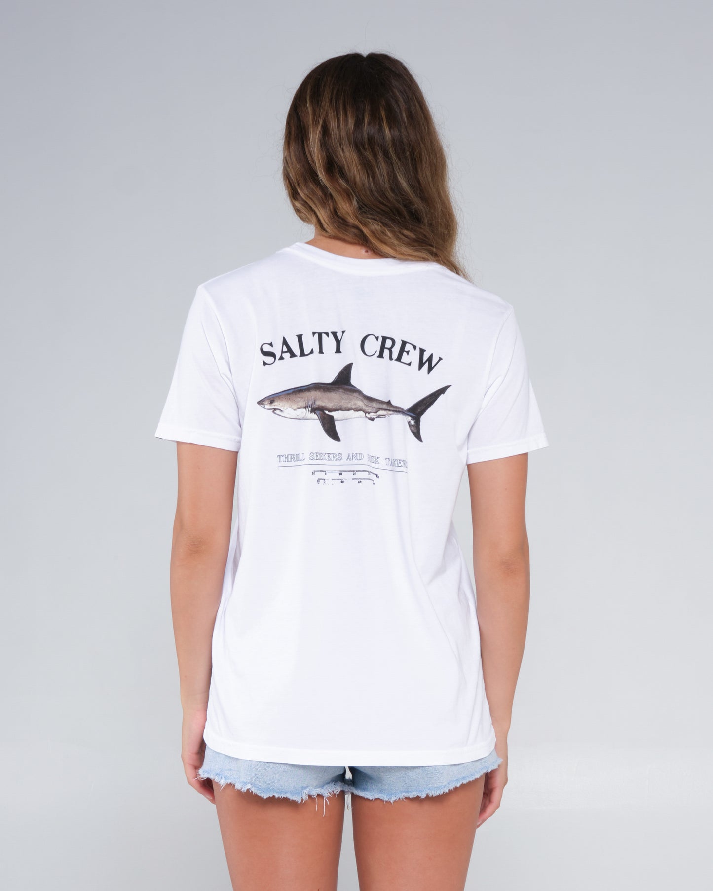 back view of Bruce White Boyfriend Tee