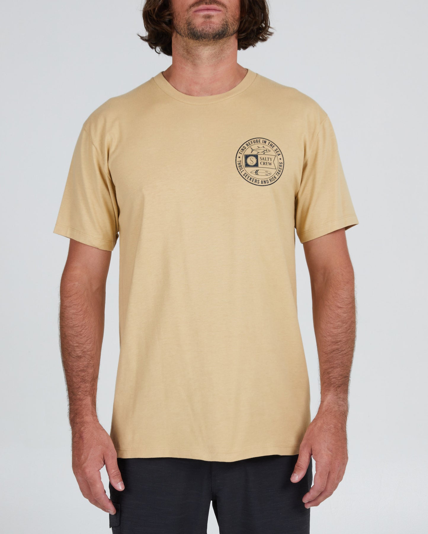 On body front of the Legends Black S/S Premium Tee