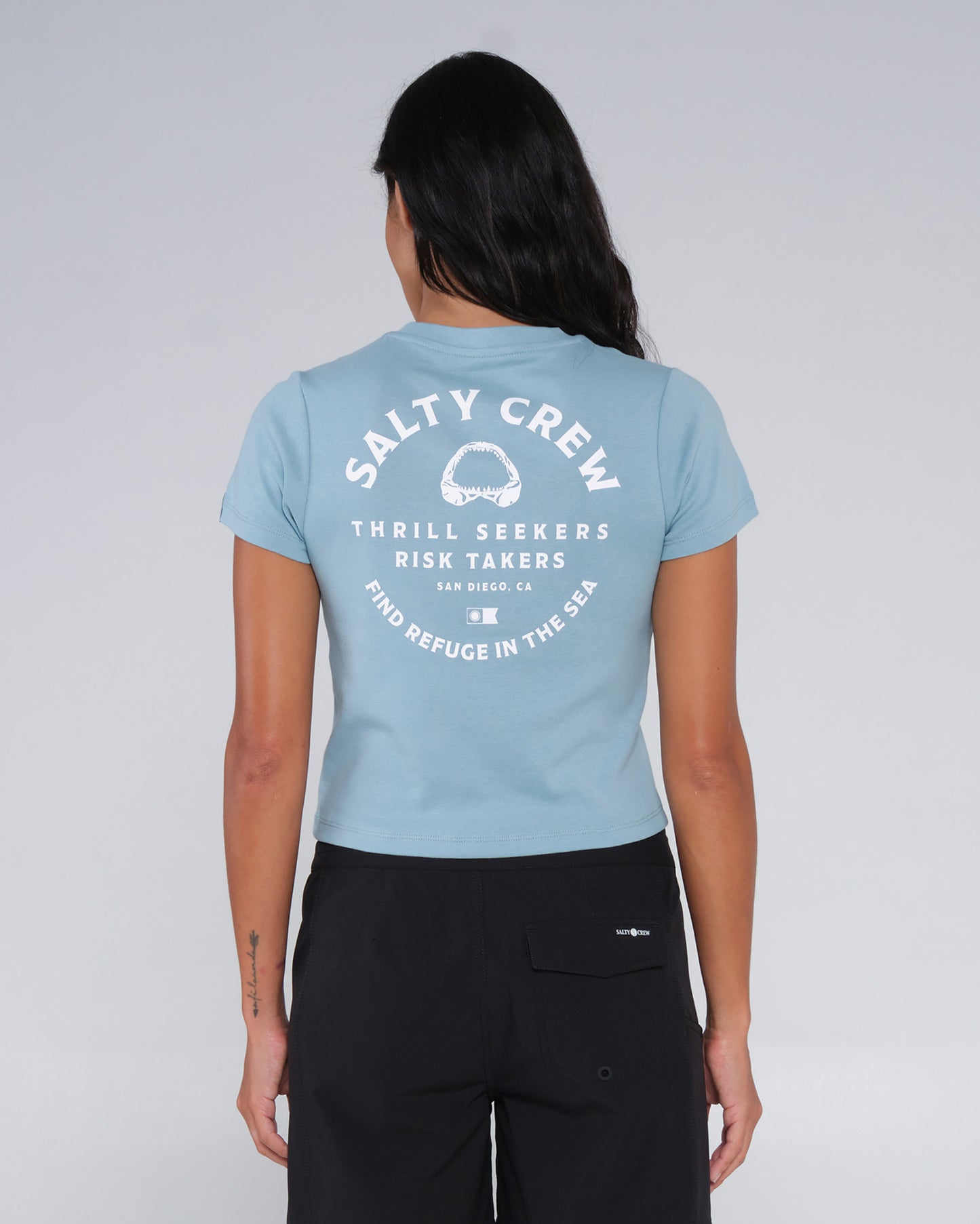 Chomper Tidal Blue Baby Tee