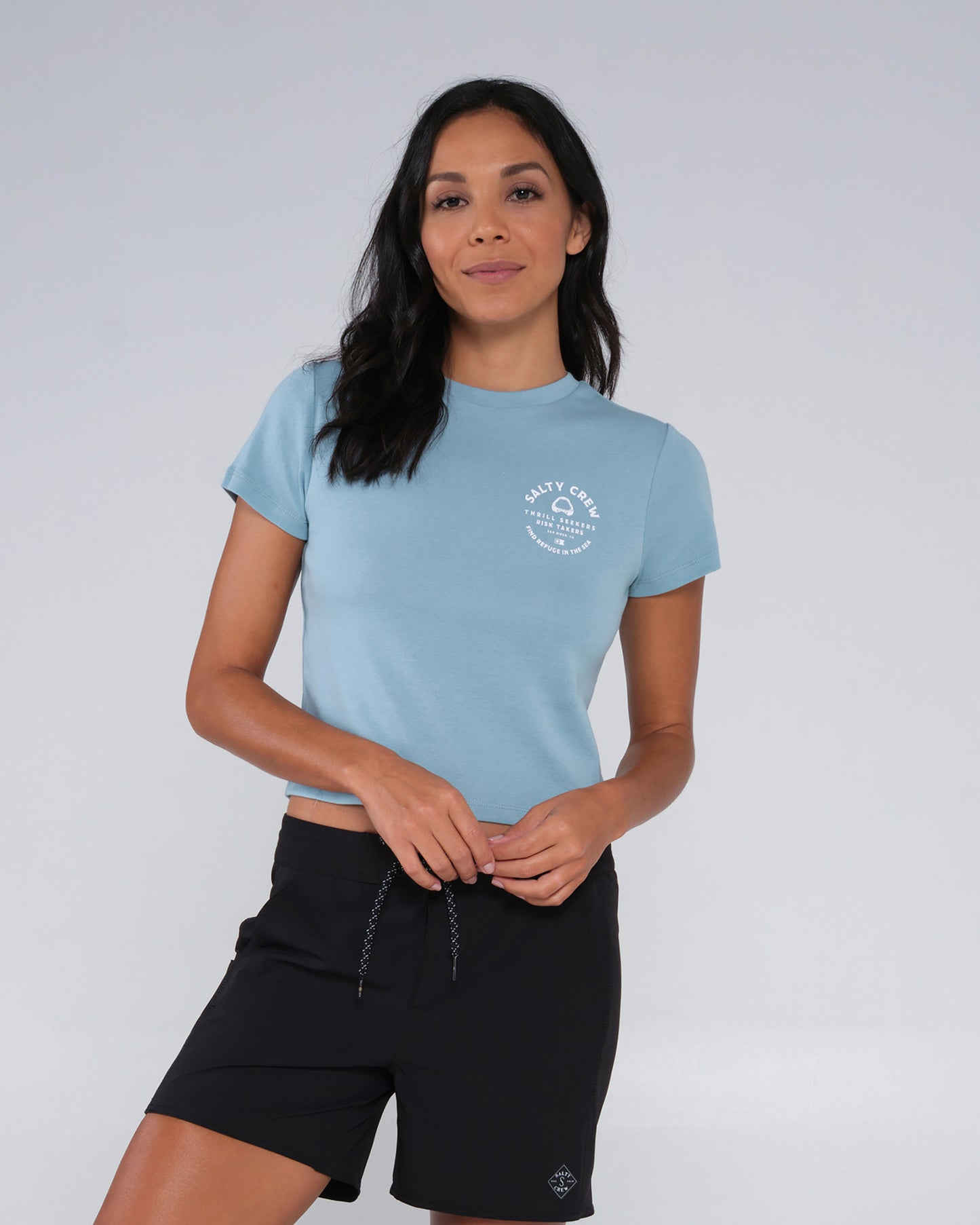 Chomper Tidal Blue Baby Tee