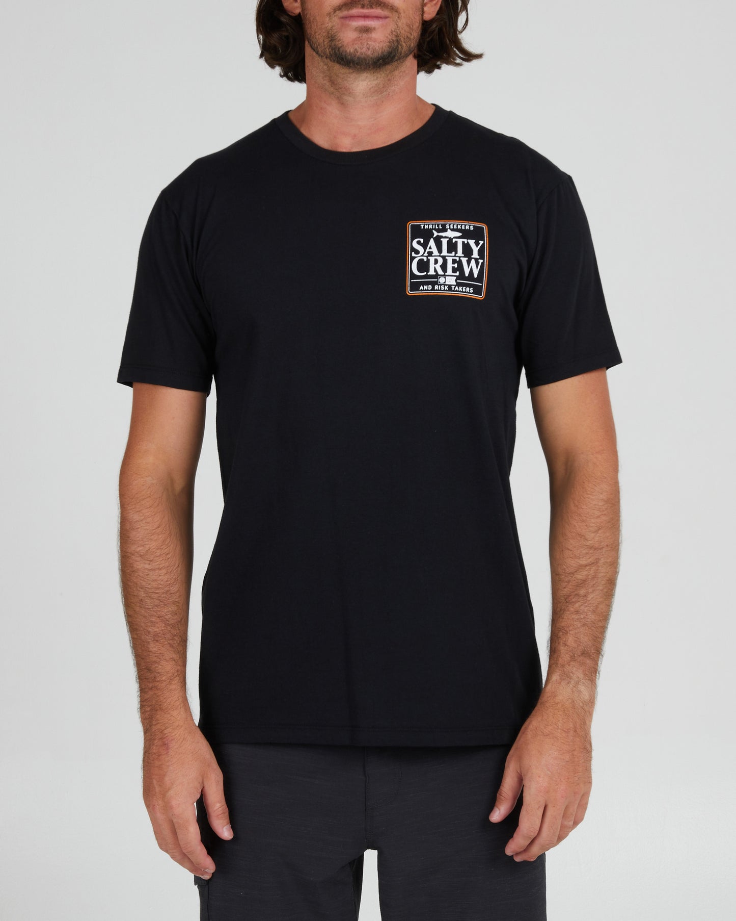 On body front of the Coaster Black S/S Premium Tee