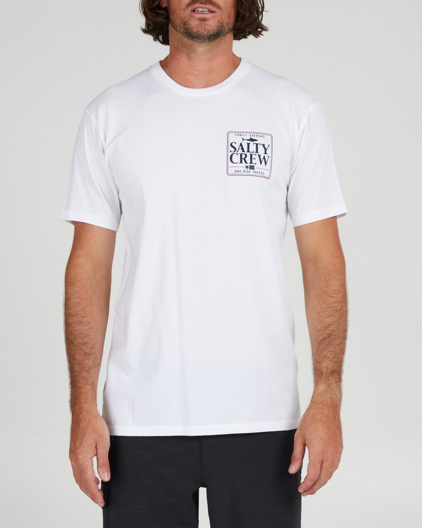 On body front of the Coaster White S/S Premium Tee