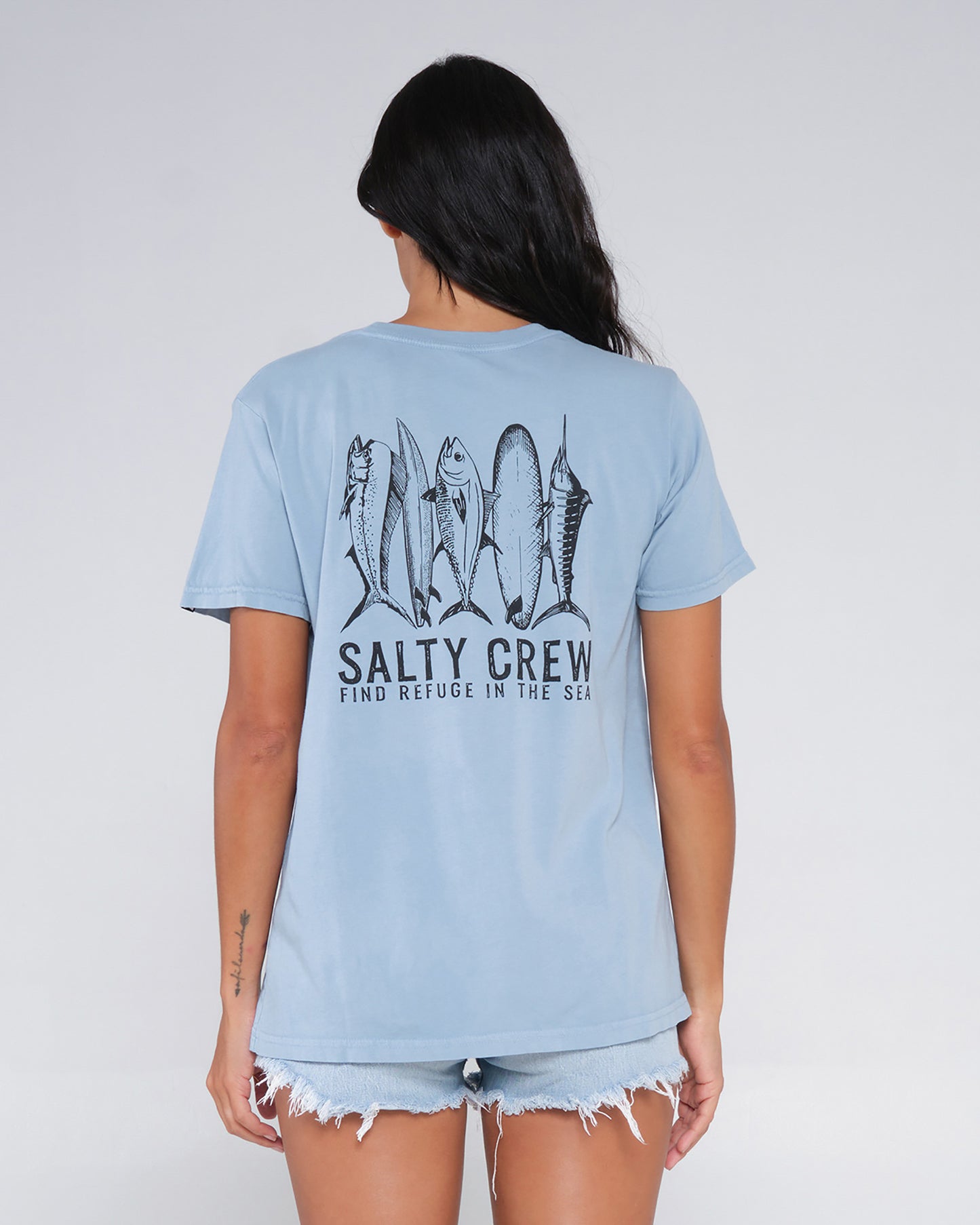 Line Up Tidal Blue Boyfriend Tee