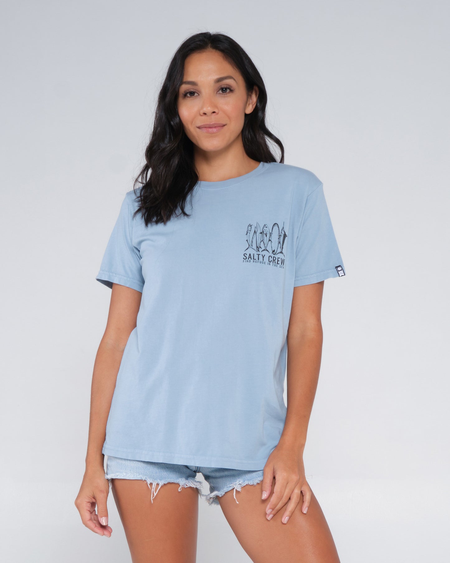 Line Up Tidal Blue Boyfriend Tee
