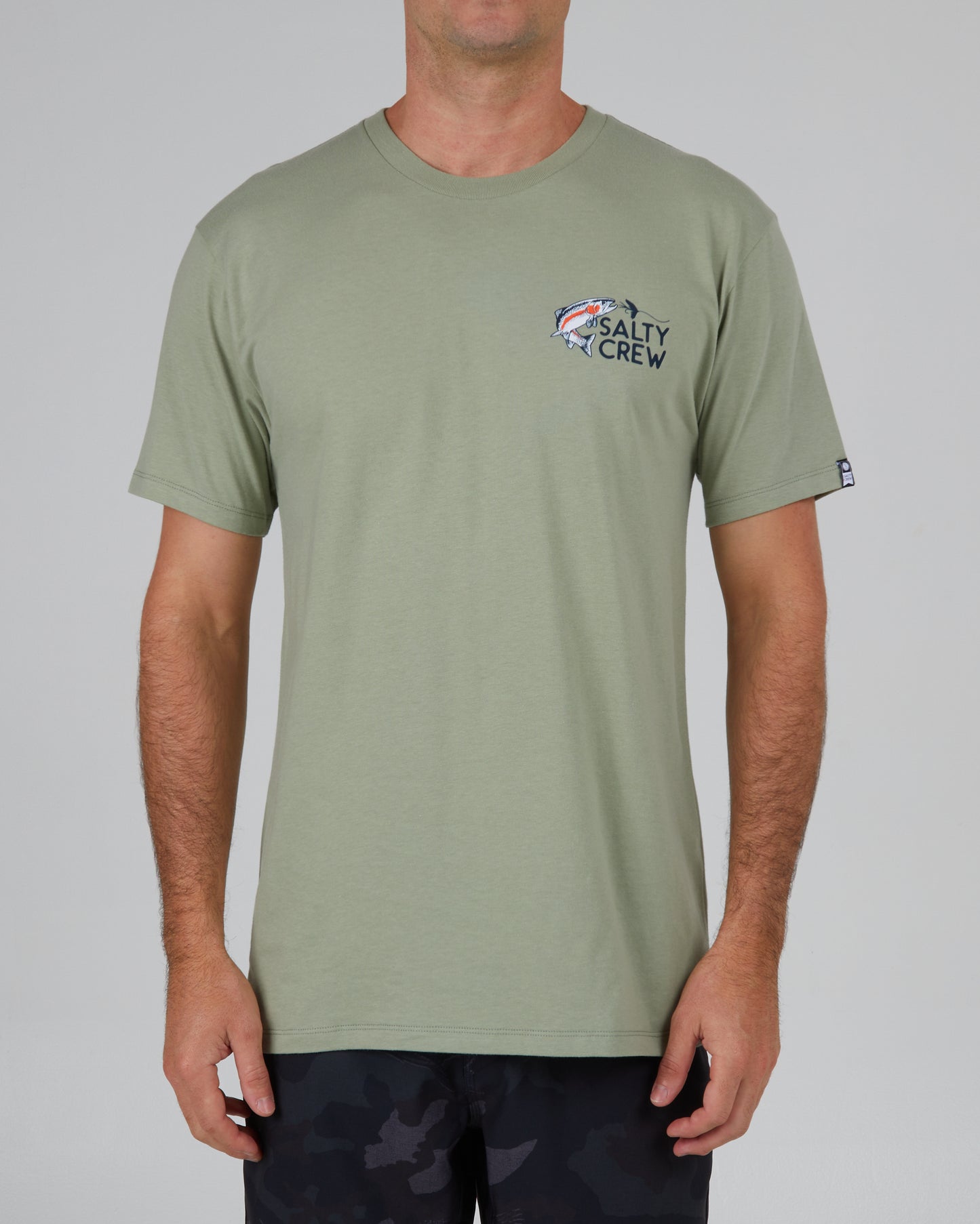 front view of Fly Trap Dusty Sage S/S Premium Tee