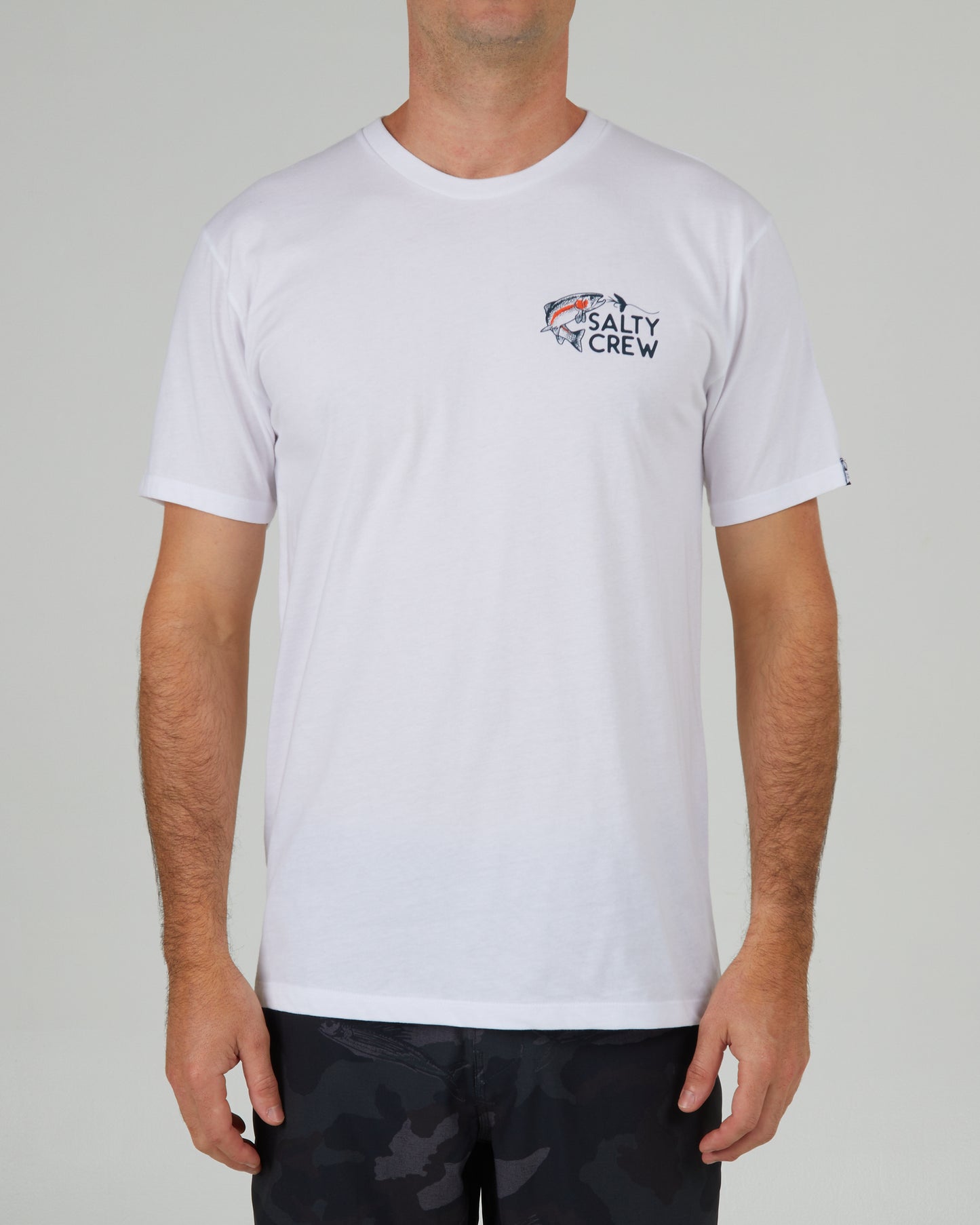 front view of Fly Trap White S/S Premium Tee