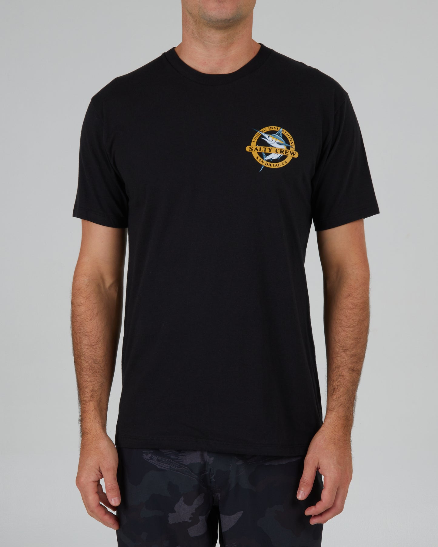 front view of Interclub Black S/S Premium Tee