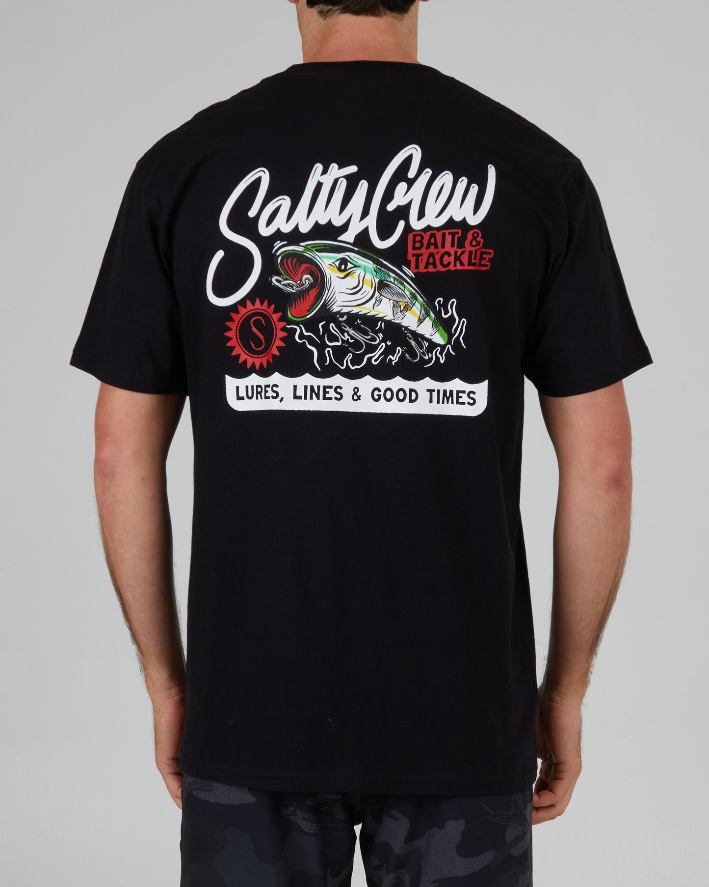 back view of Castoff Black S/S Standard Tee'