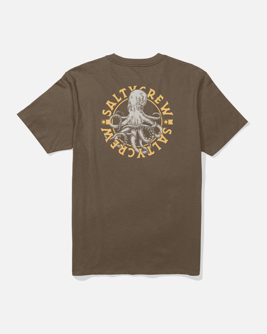 Back view of the Tentacles Tee - Teak.