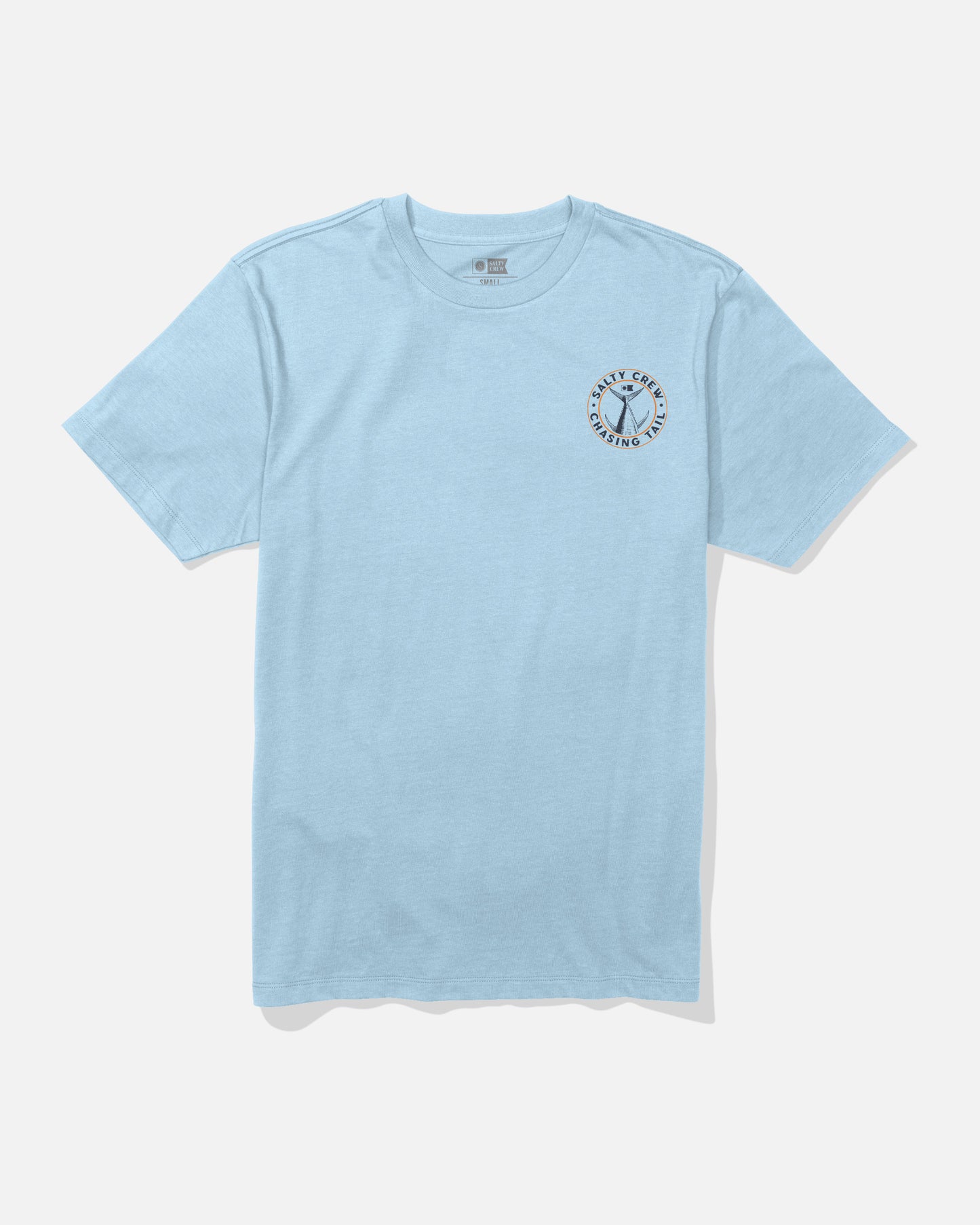 Front view of the Tailgate Tee - Clear Sky.