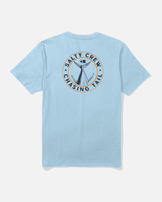 Back view of the Tailgate Tee - Clear Sky.