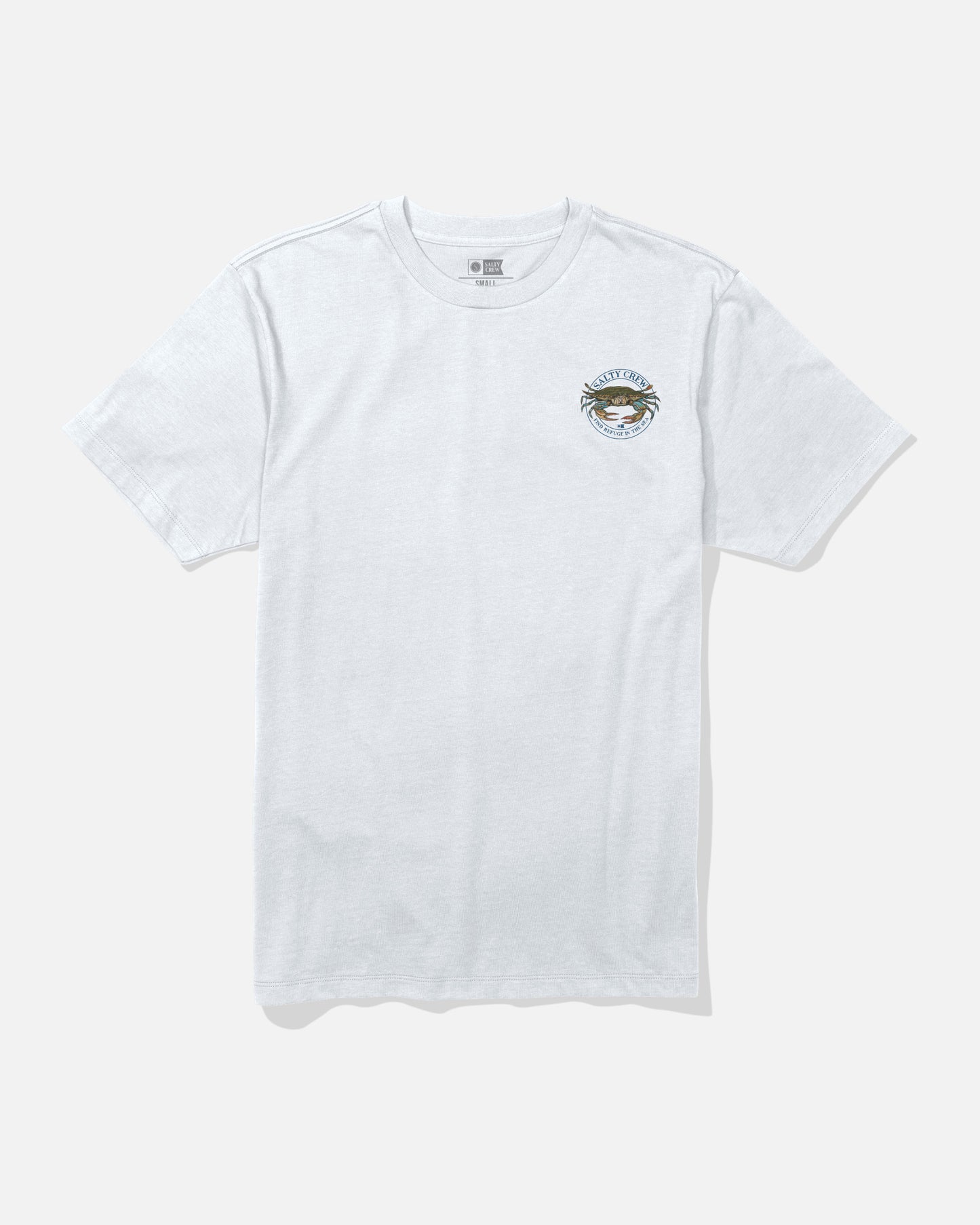 Front view of the Jimmy Tee - White.