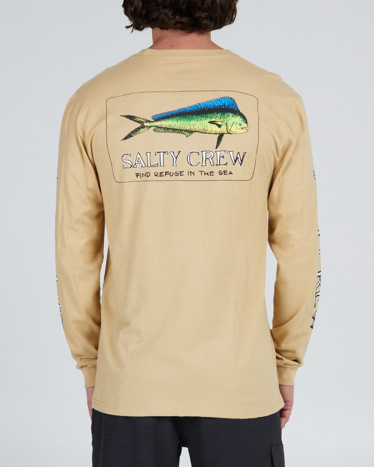 back view of El Dorado Black L/S Premium Tee