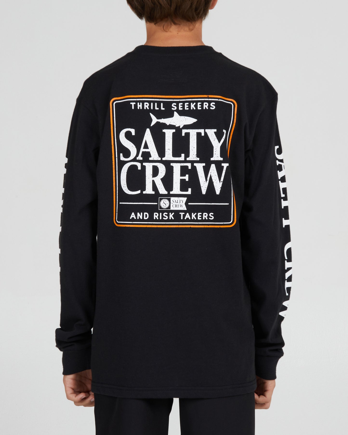 On body back of the Coaster Boys Black L/S Tee