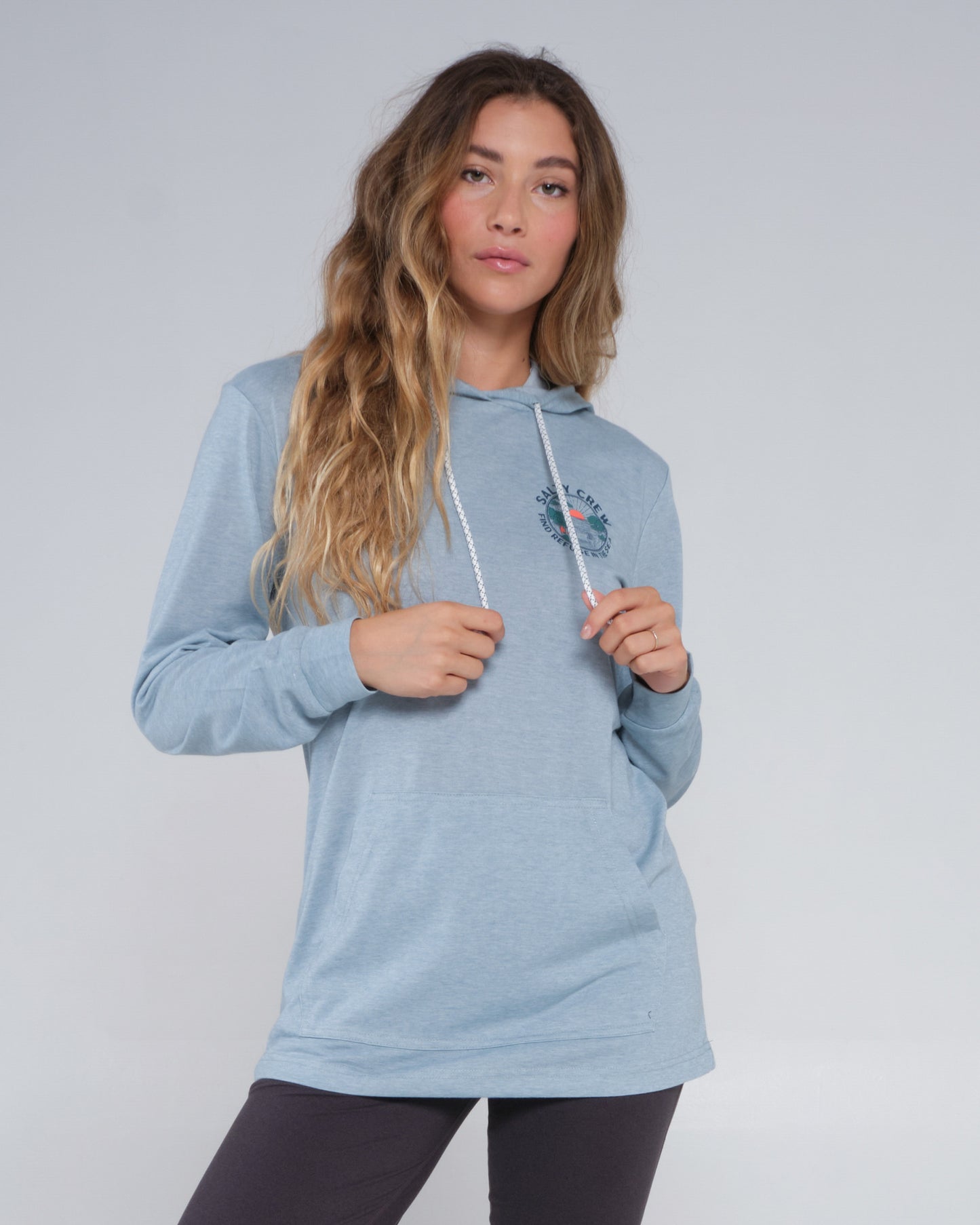 Beach Break Tidal Blue Mid Weight Hoody