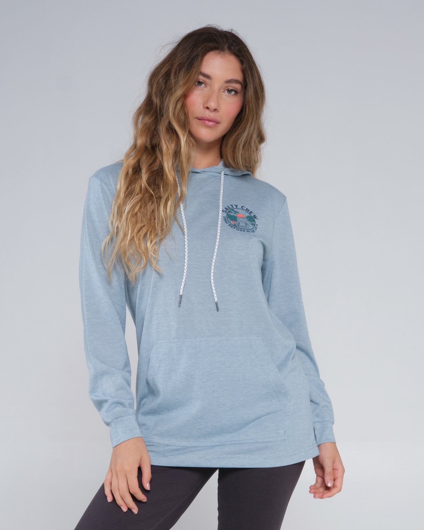 Beach Break Tidal Blue Mid Weight Hoody