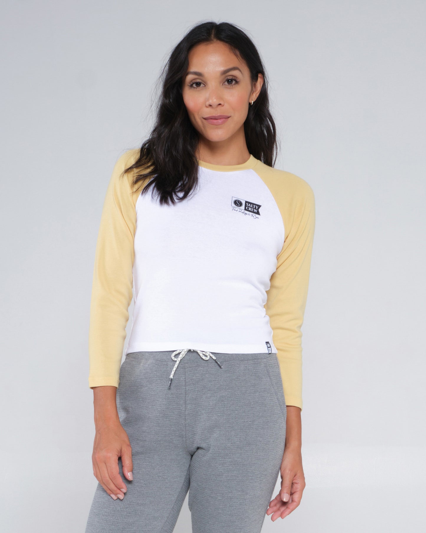 front view of Alpha Desert Sun L/S Raglan