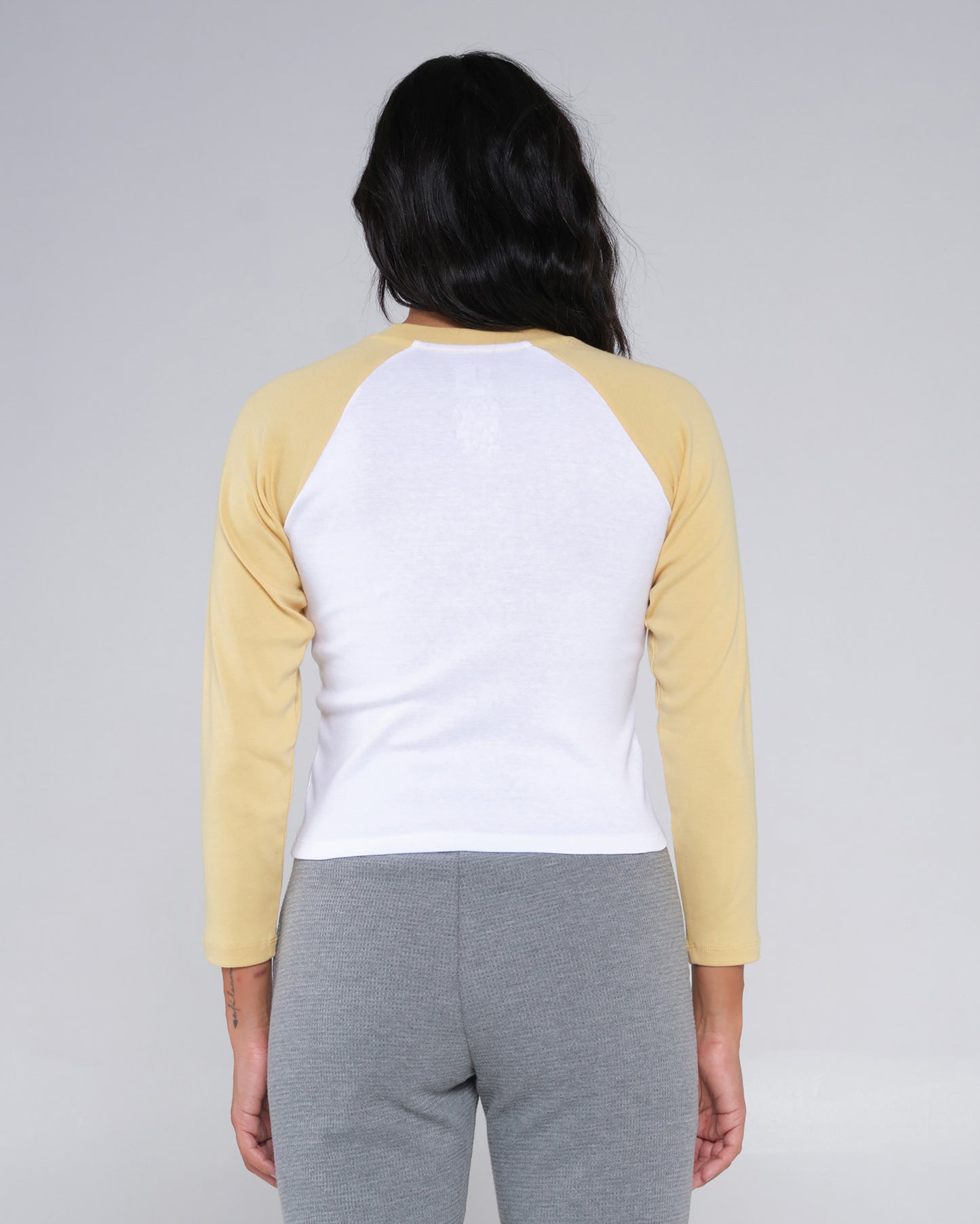 back view of Alpha Desert Sun L/S Raglan