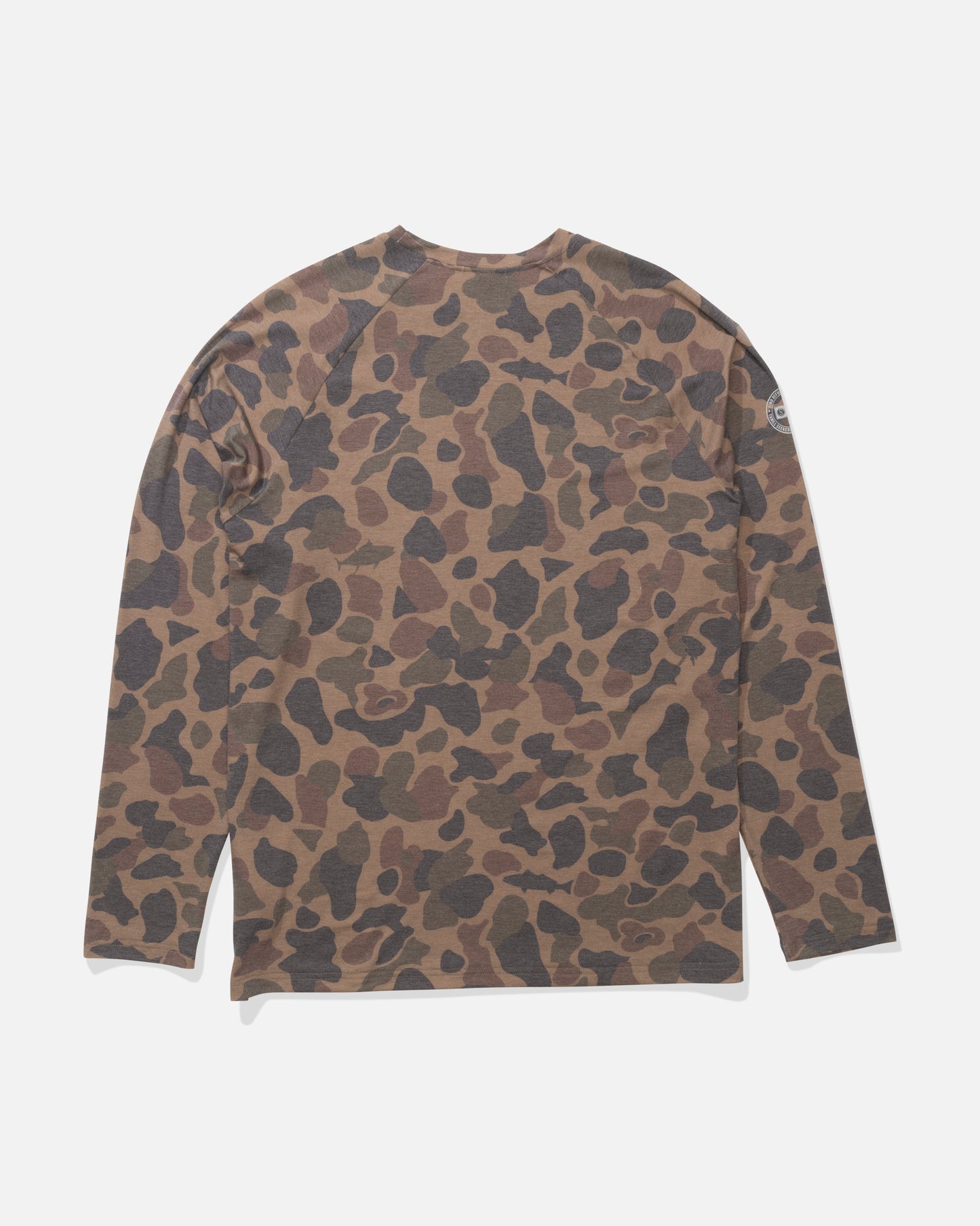 Back view of the Mariner Lite UV Long Sleeve - Tan Camo.