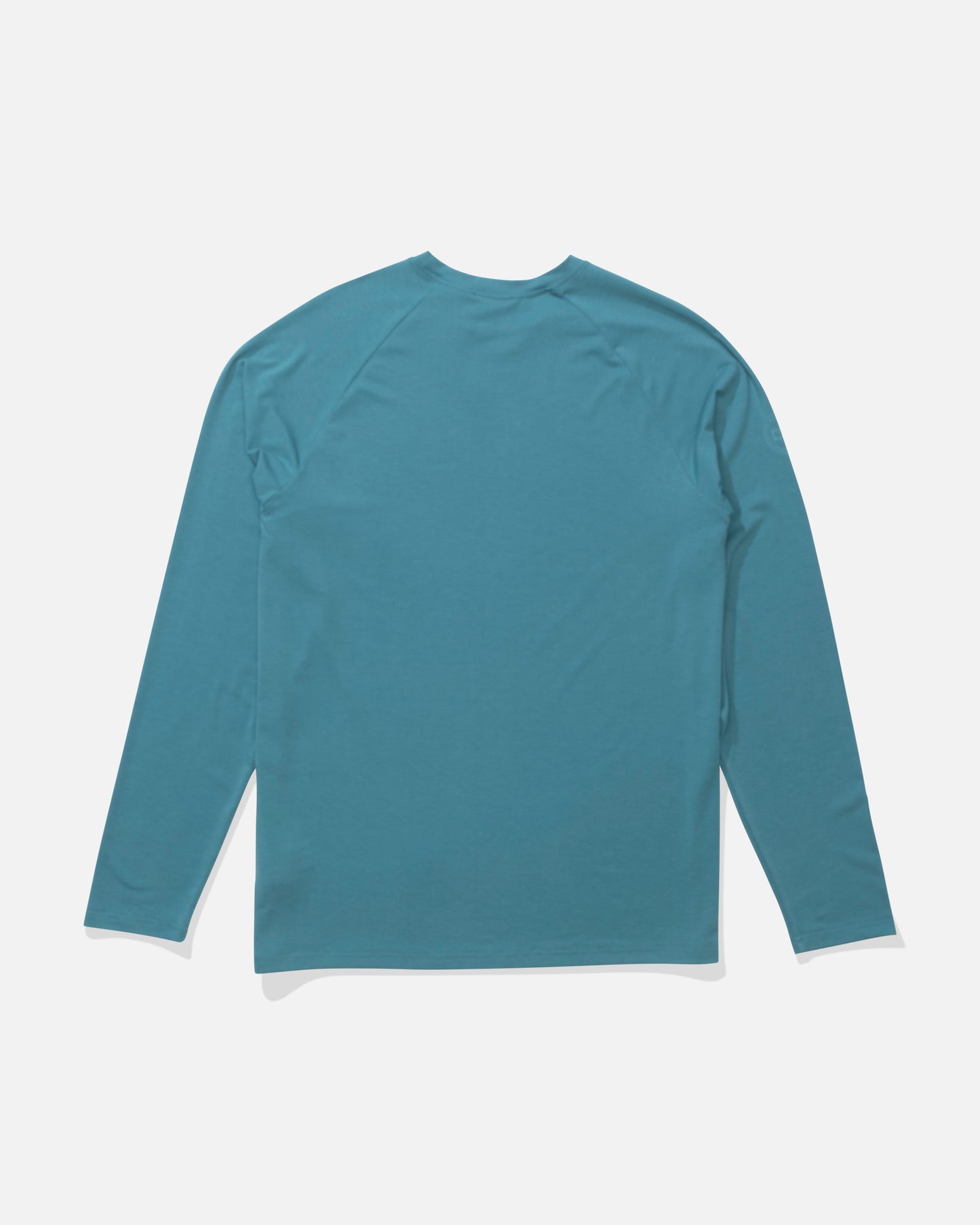 Back view of the Mariner Lite UV Long Sleeve - Teal Blue.