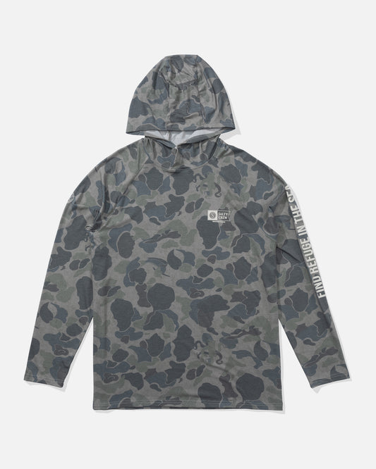 front view of Mariner Lite UV Hoodie - Sand Camo