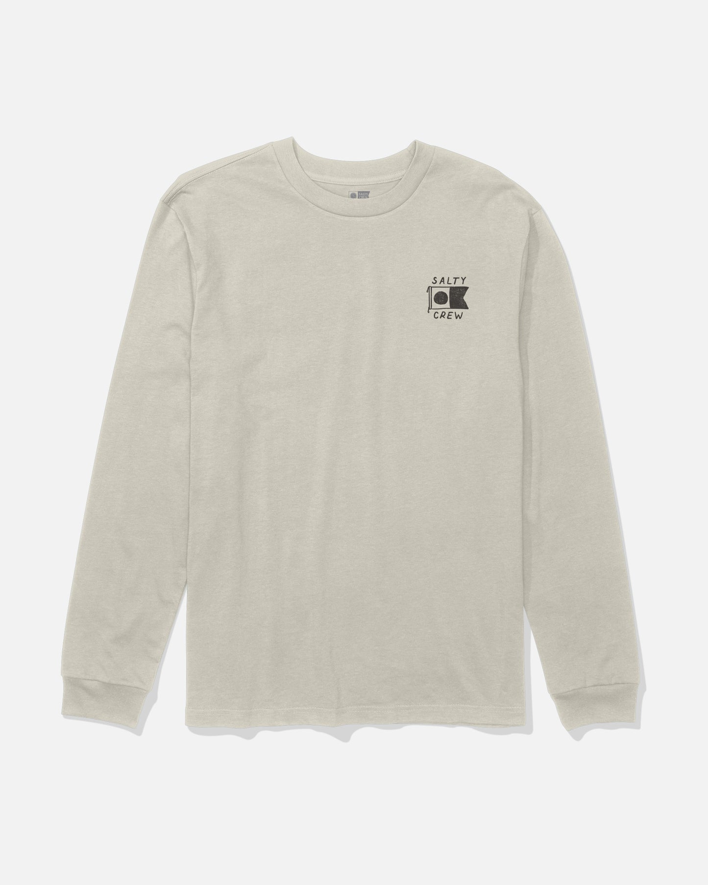 Front view of the Call Sign Long Sleeve Tee - Bone.