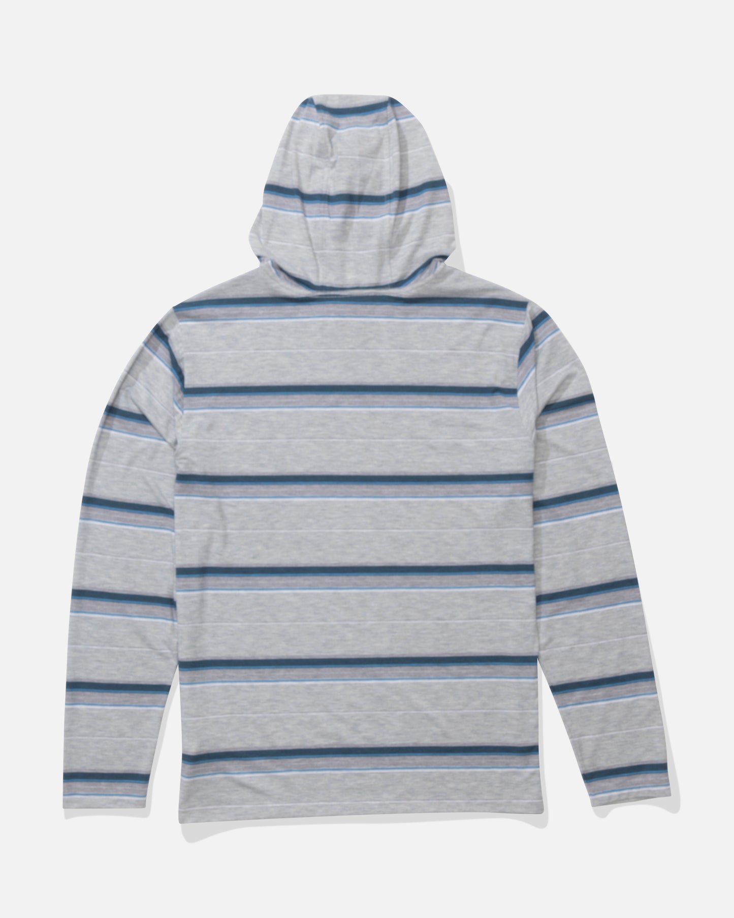 Back view of the Seaway UV Hoodie - Light Grey.