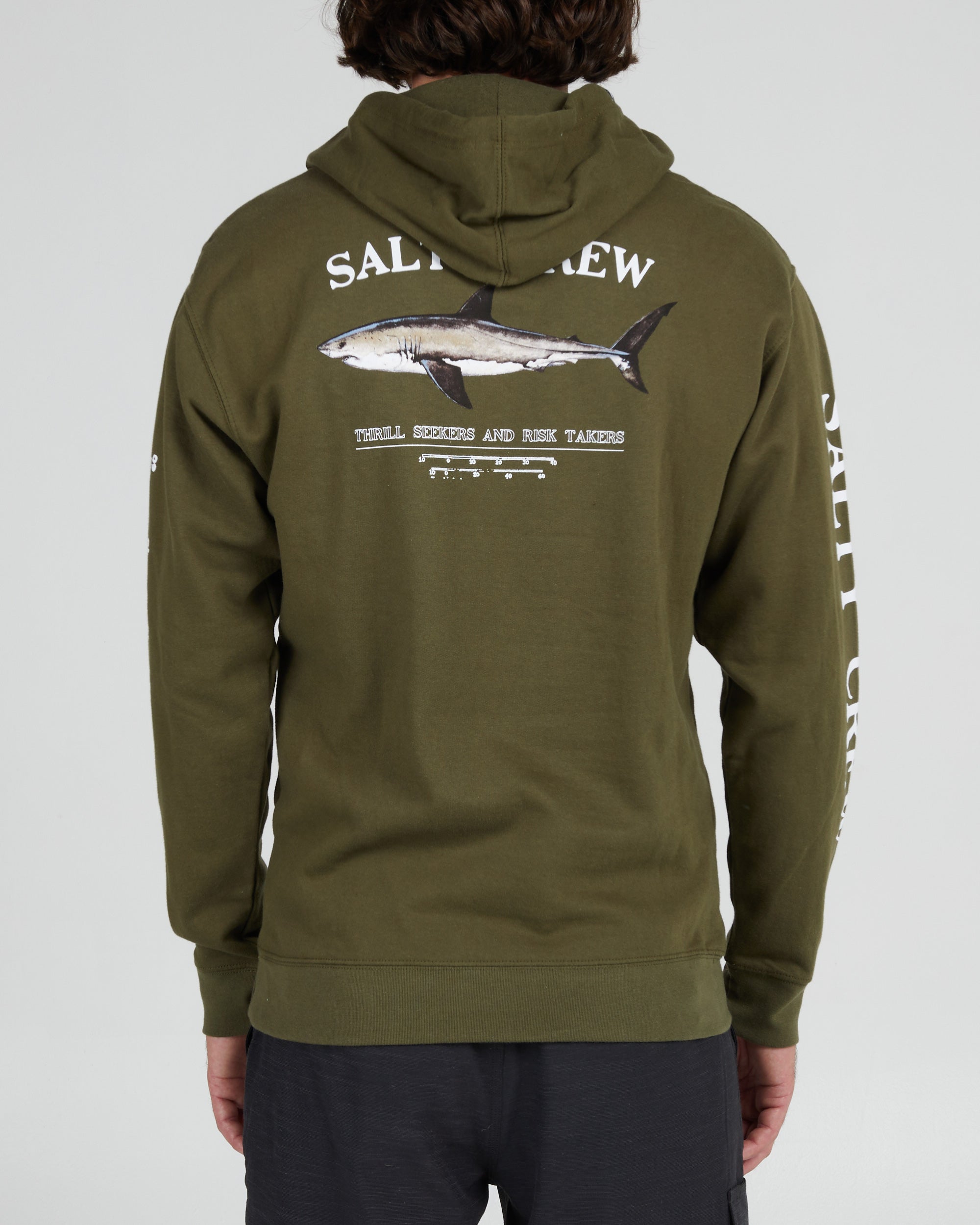 BRUCE HOOD FLEECE Army