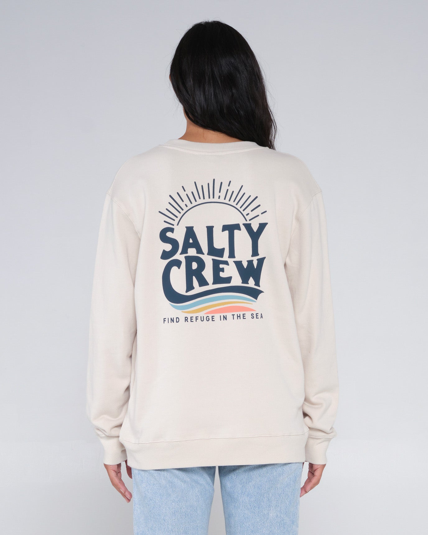 back view of The Wave Natural Crew