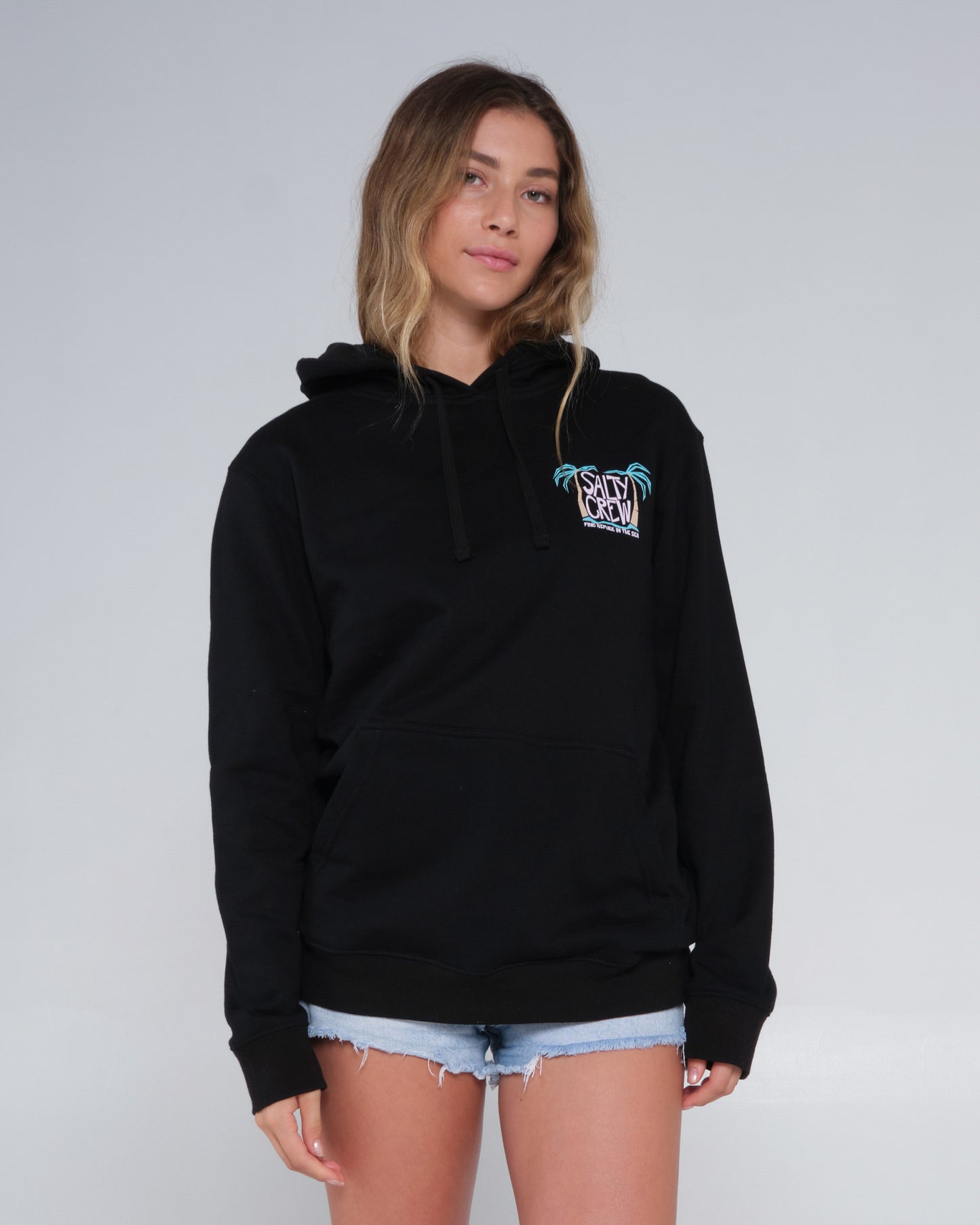 Postcard Black Hoody