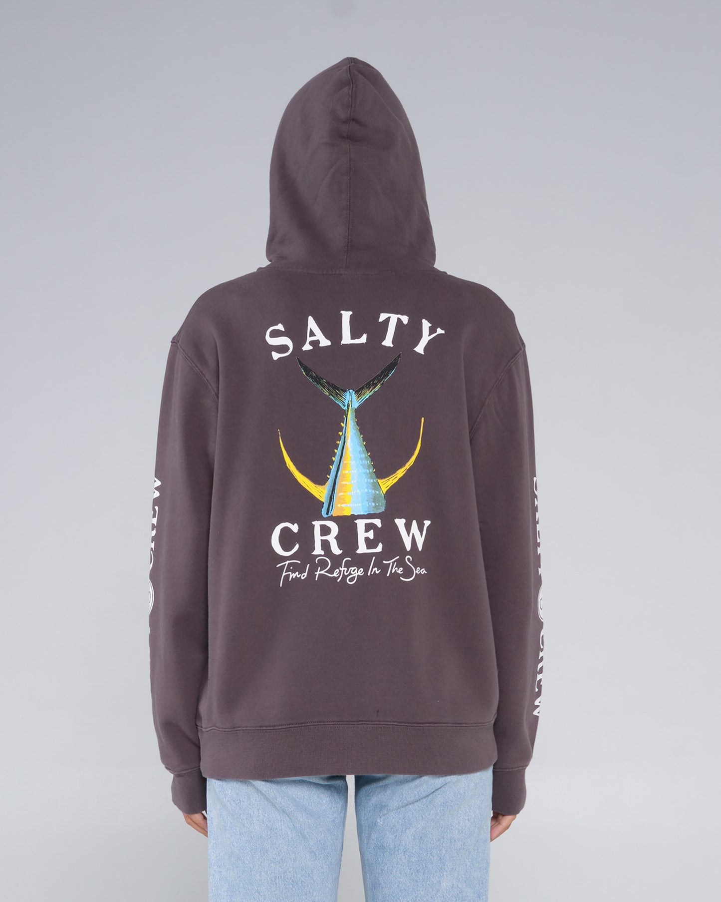 Tailed Faded Black Premium Hoody
