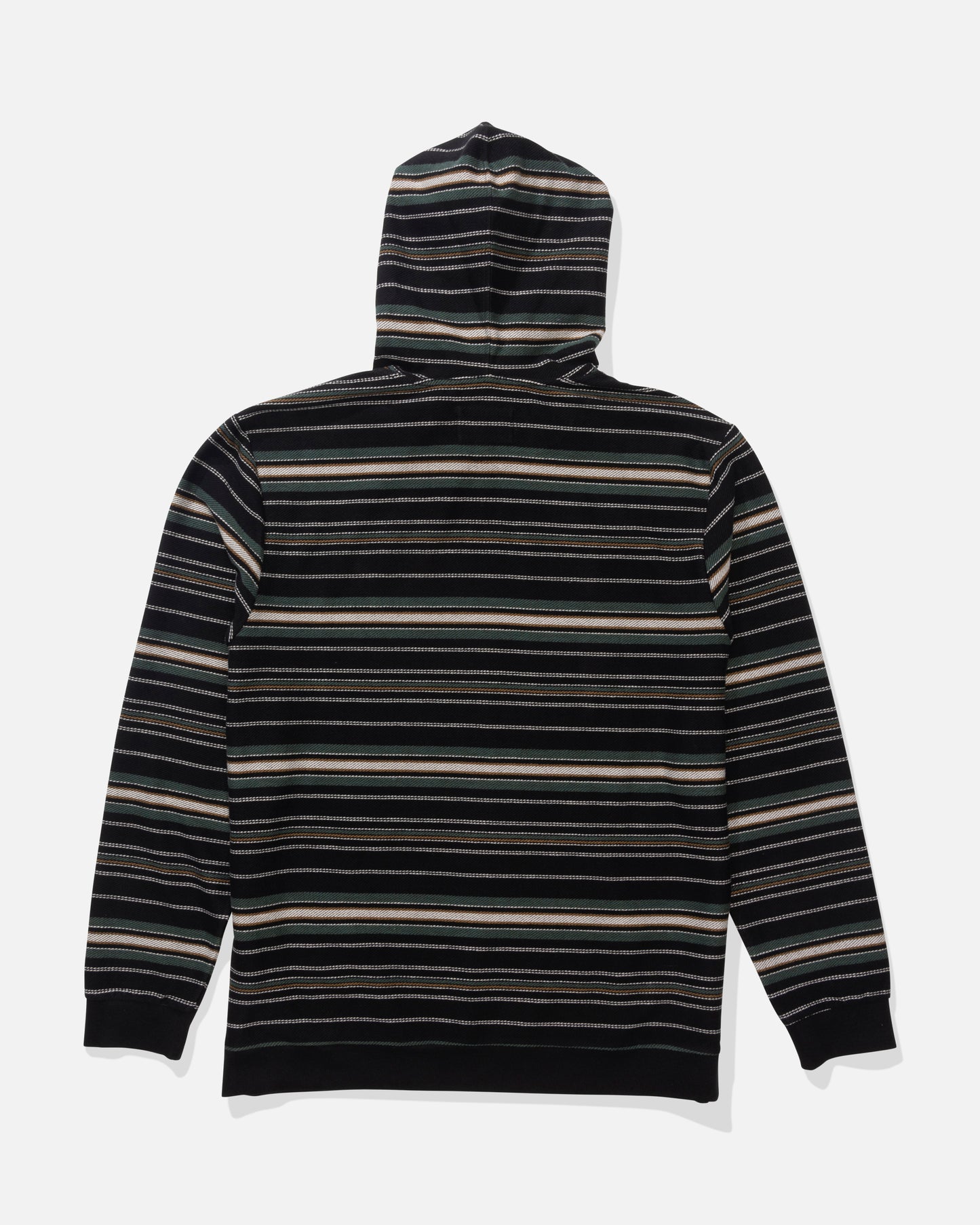 Back view of the Crewser Fleece Hood - Pirate Black.