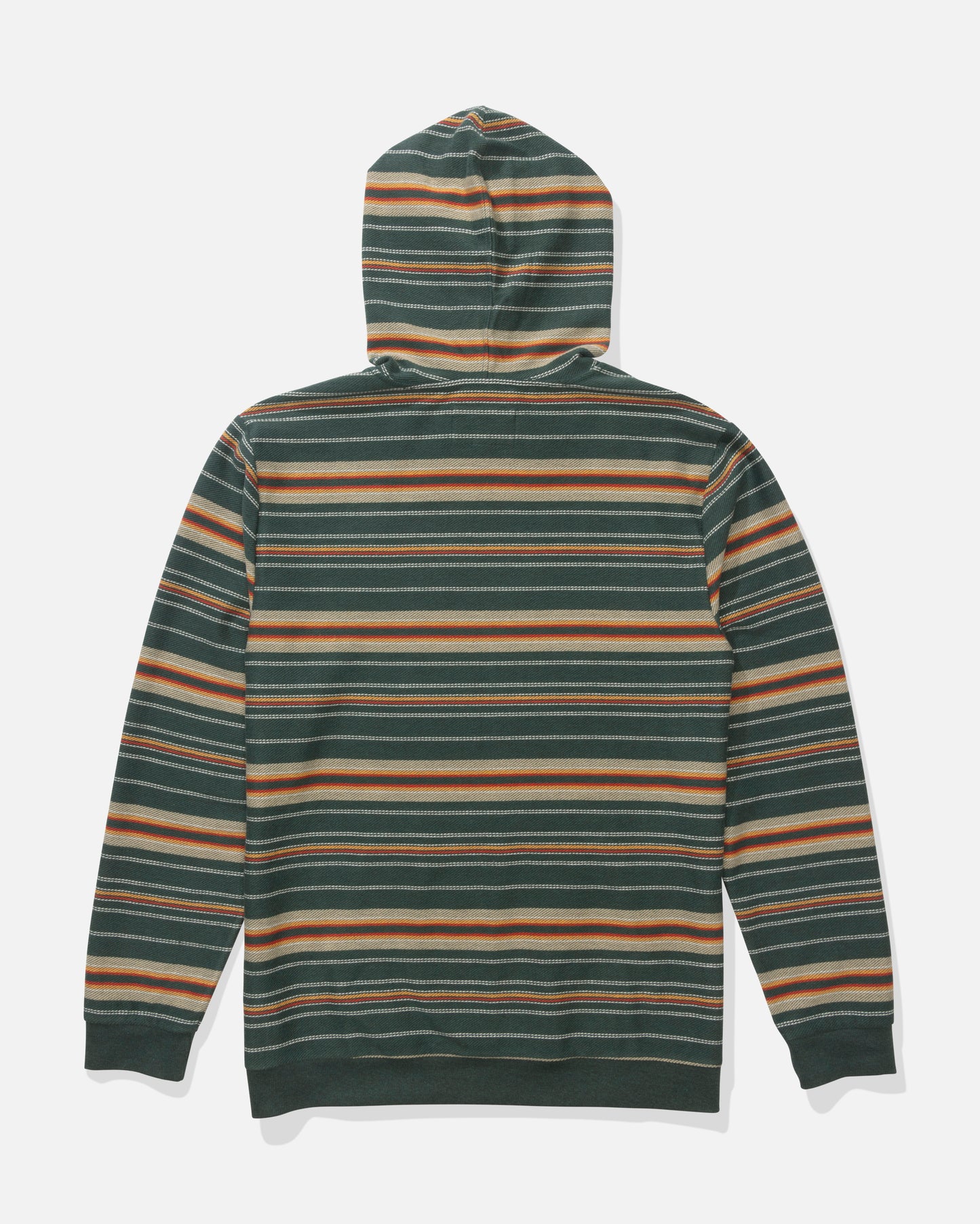 Back view of the Crewser Fleece Hood - Washed Green.