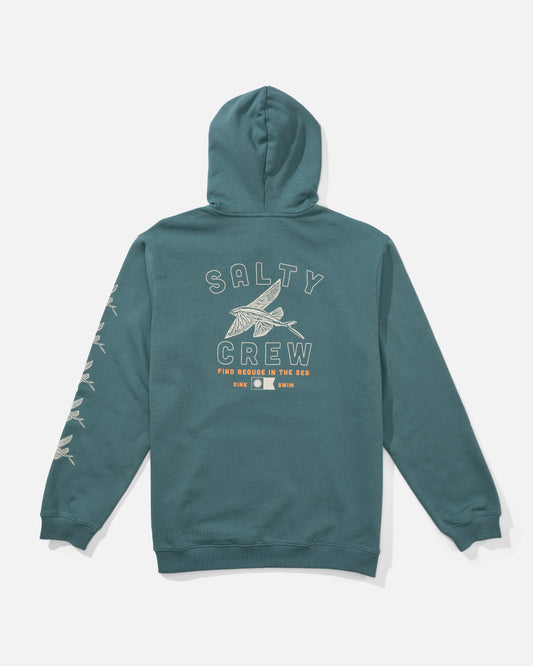 Back view of the Super Fly Fleece - Hydro.