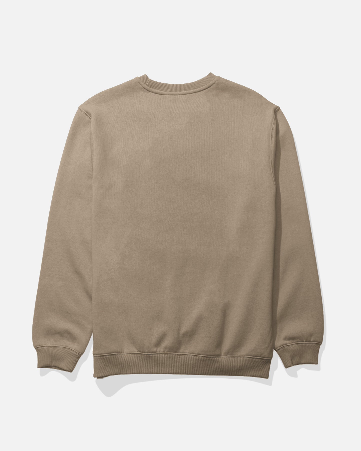 Back view of the Crafted Crew Fleece - Khaki.