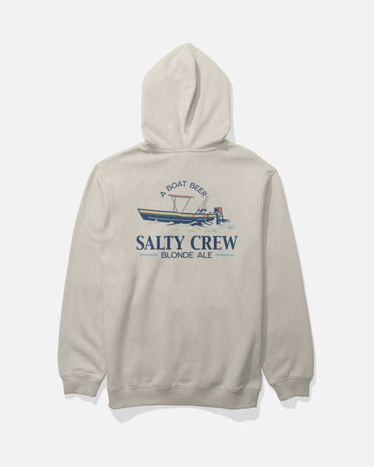 back view of Salty Brew Fleece Hoodie - Bone
