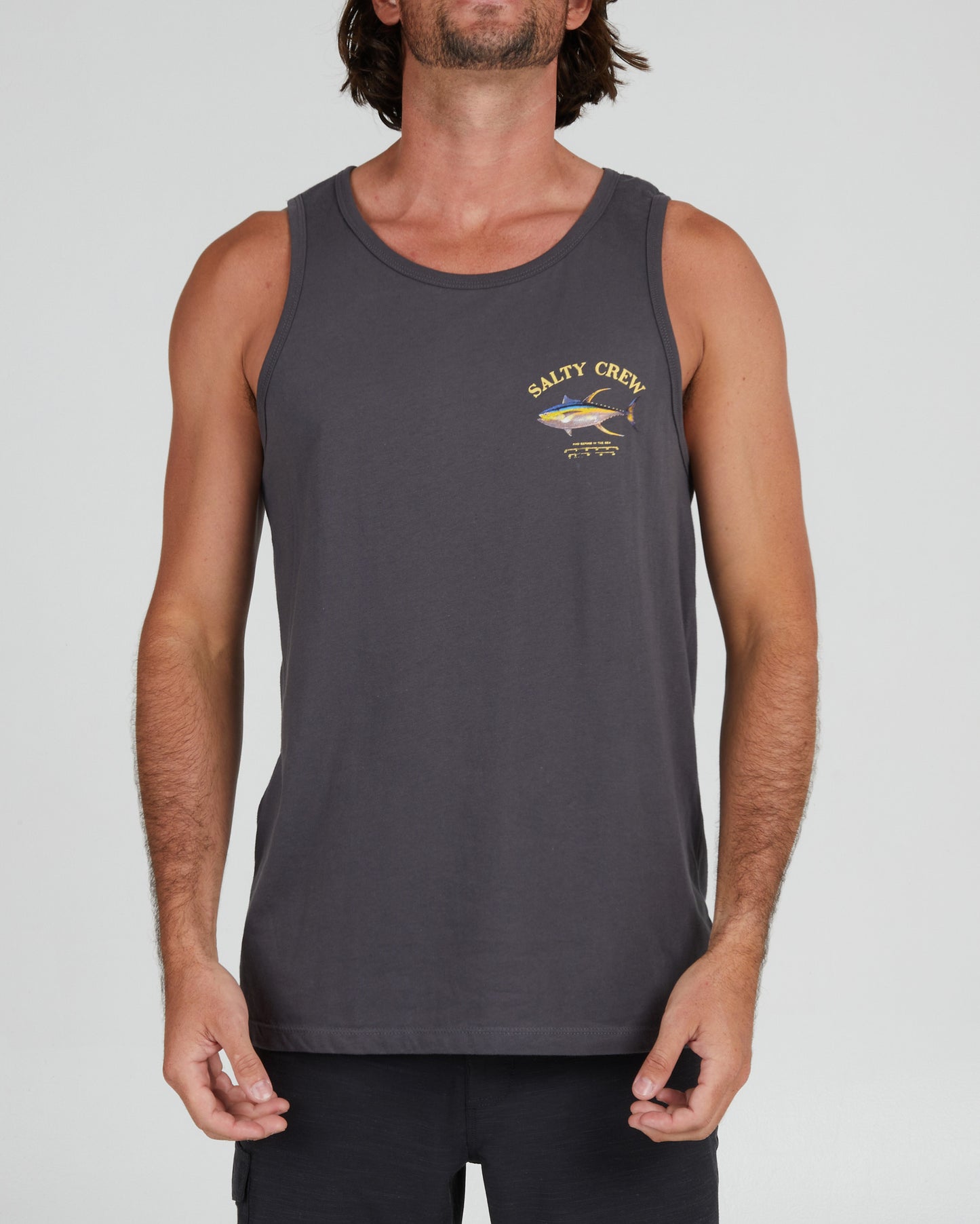 front view of Ahi Mount Charcoal Tank