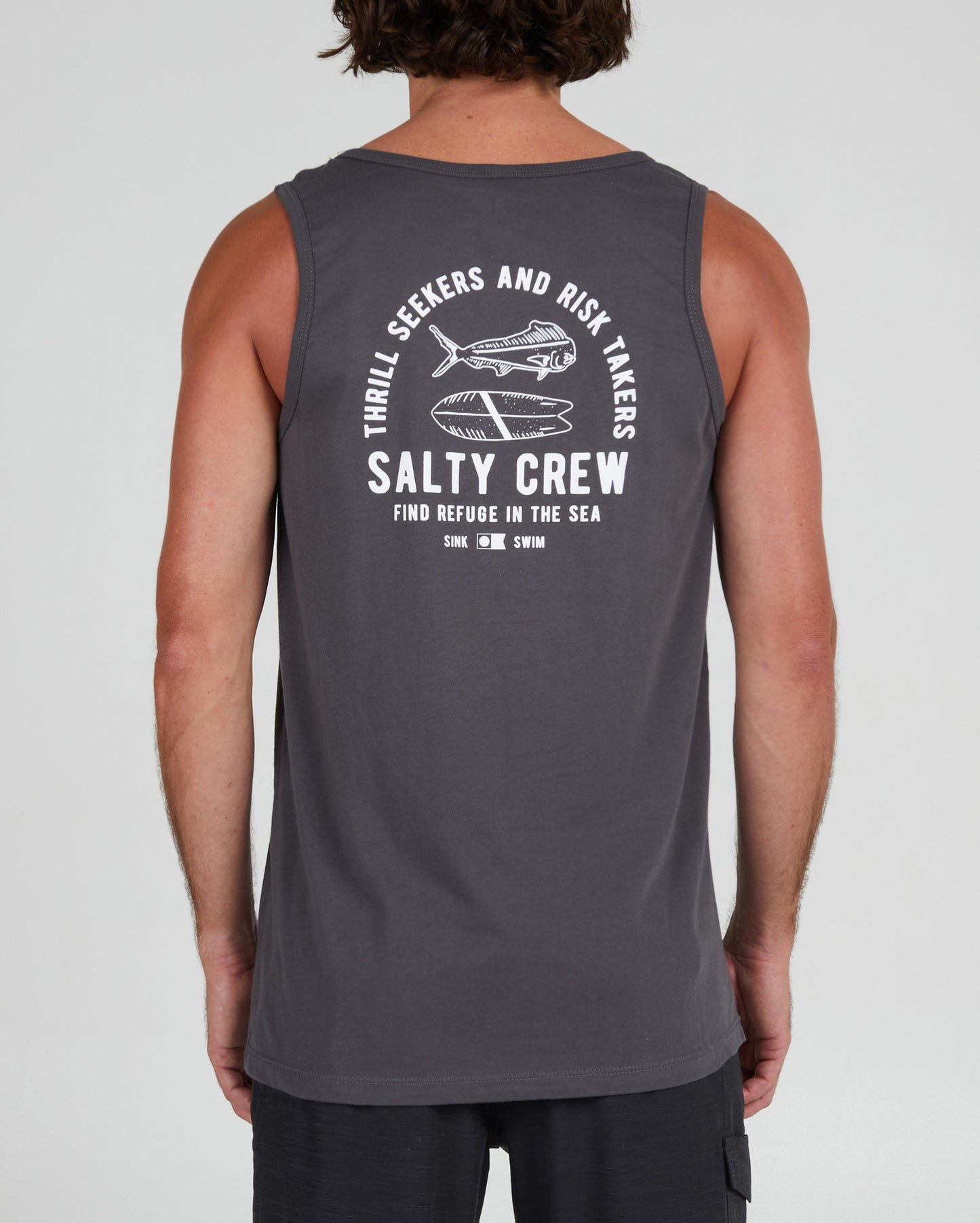 back view of Lateral Line Charcoal Tank
