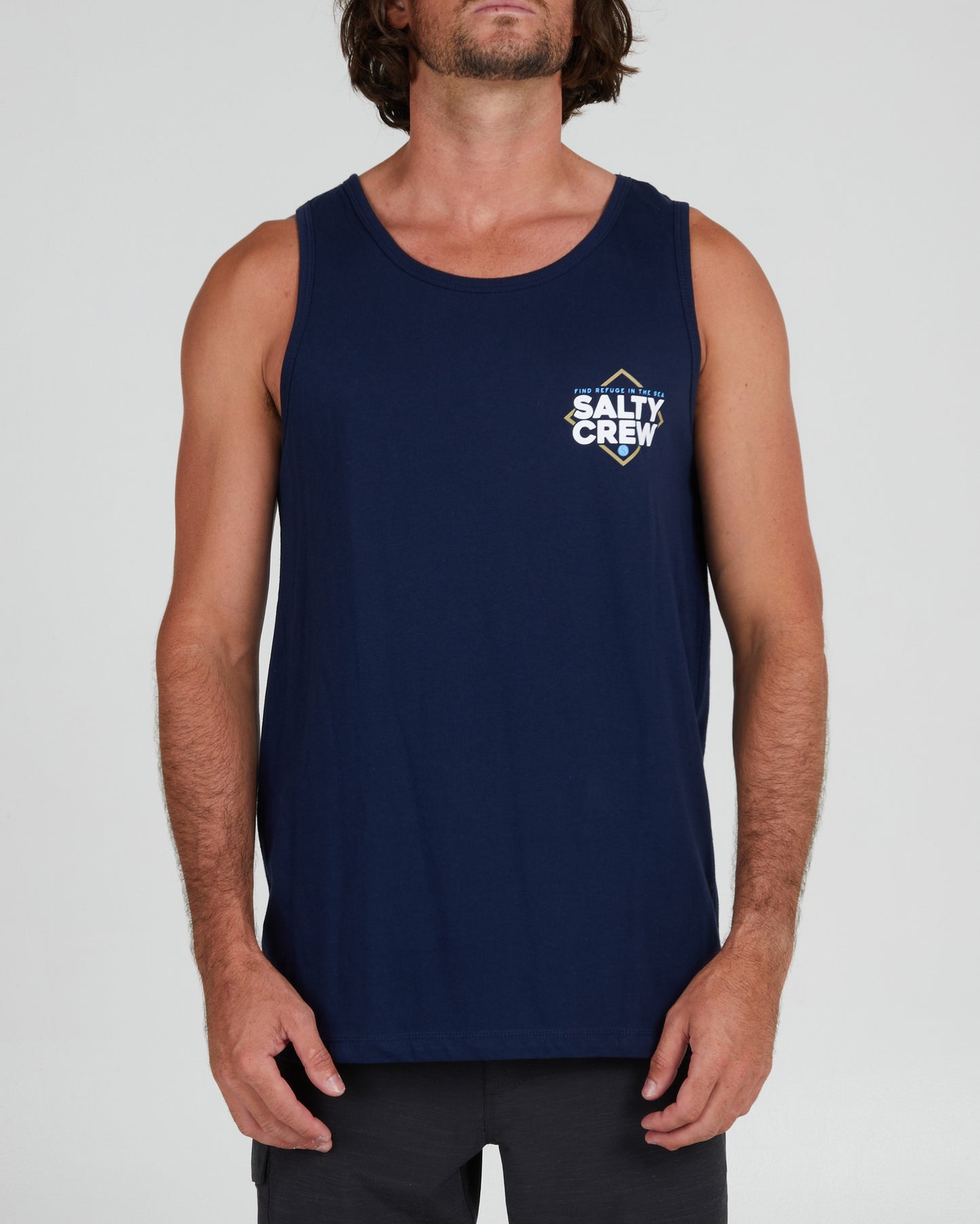 front view of No Slack Navy Tank