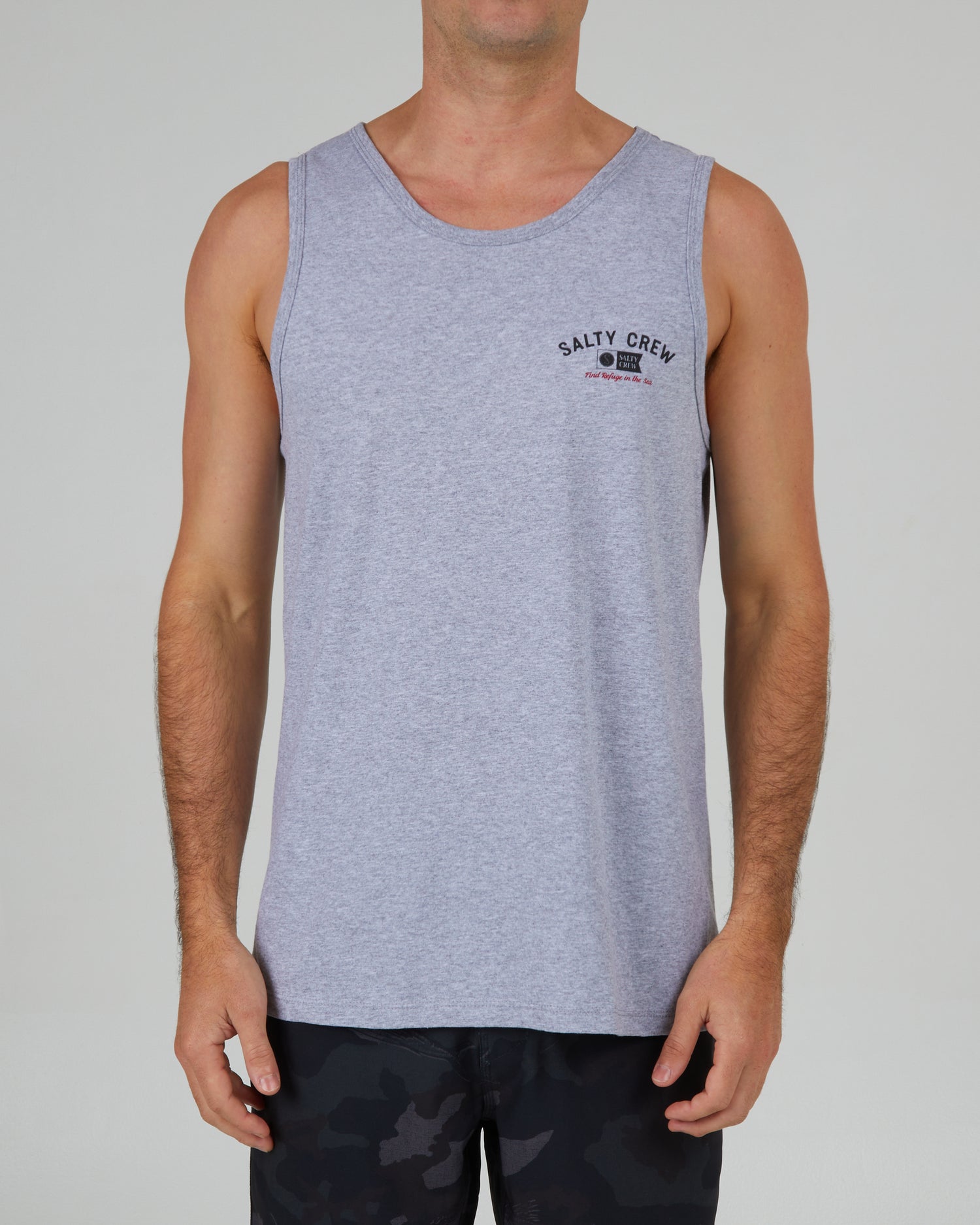 front view of Surf Club Athletic Heather Tank