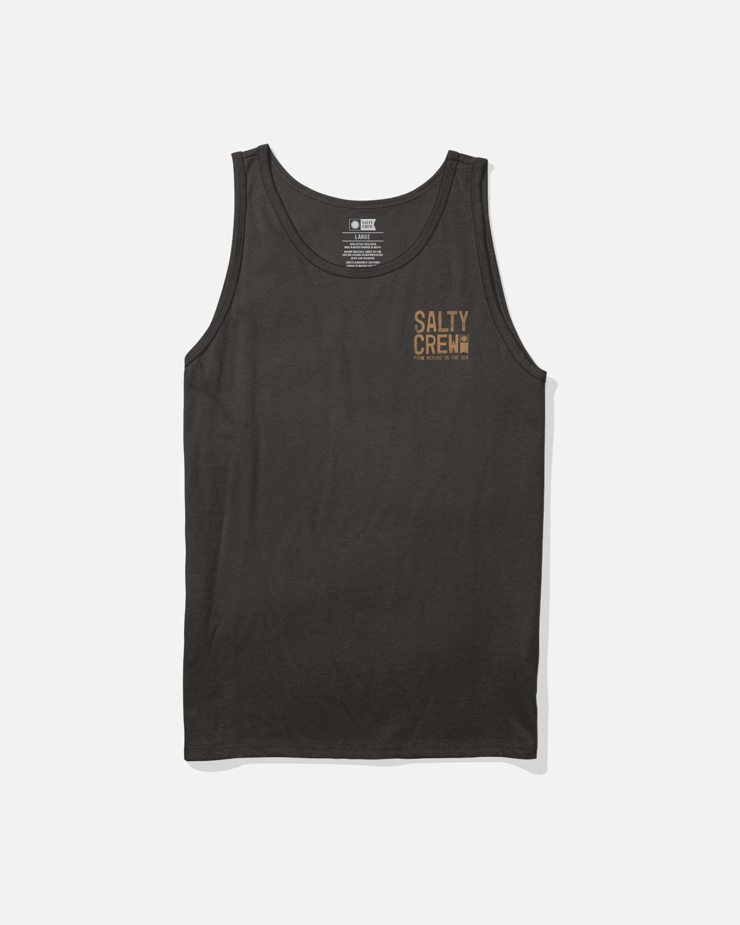 Front view of the Tried And True Tank - Black.