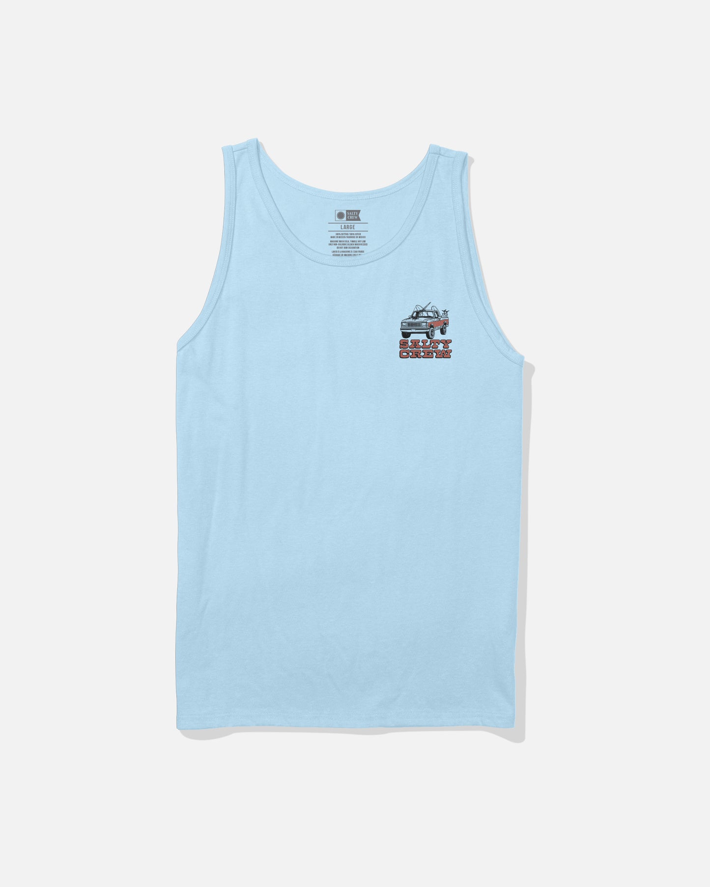 Front view of the Truck Stop Tank - Clear Sky.