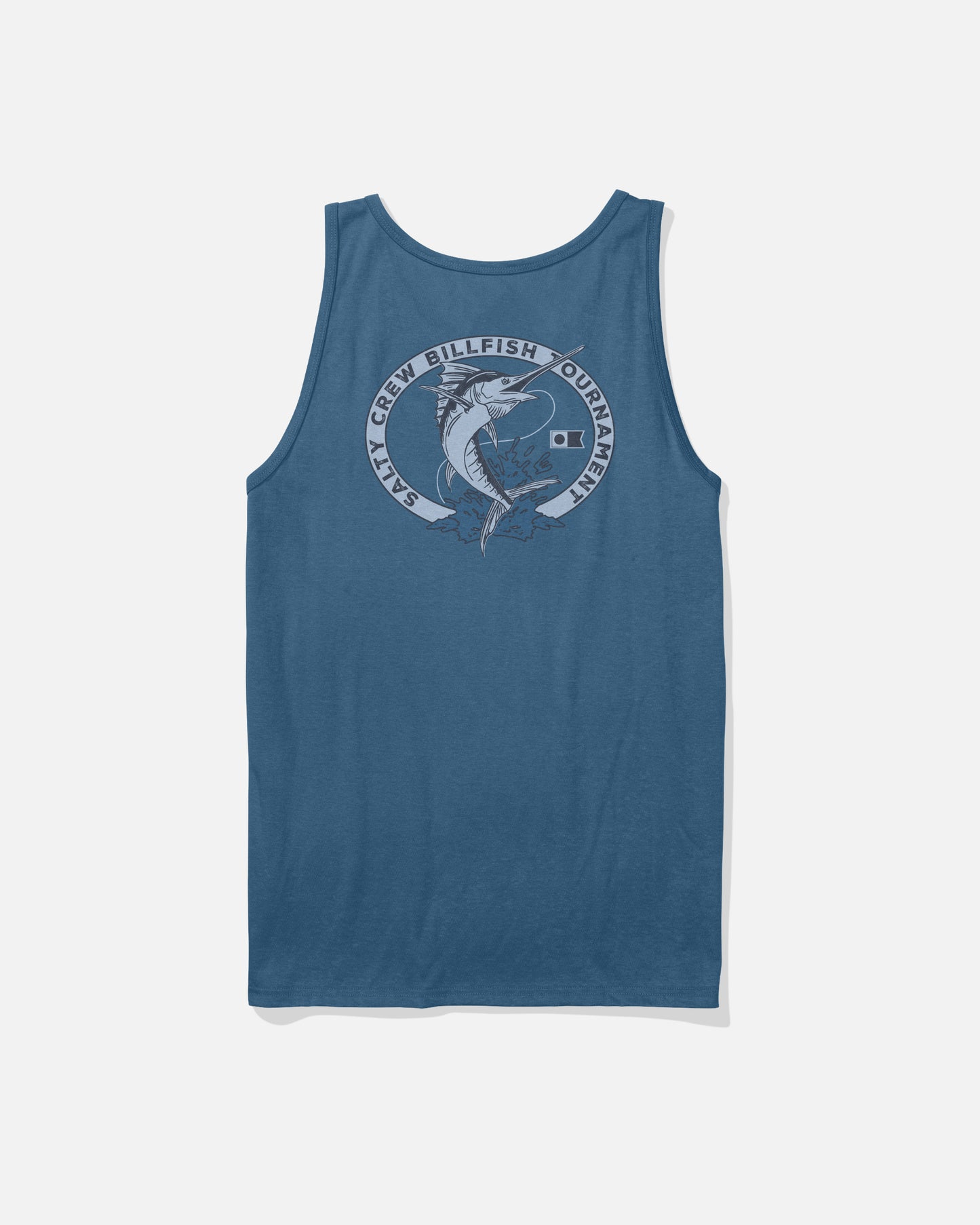 Back view of the Shootout Tank - Cast Blue.