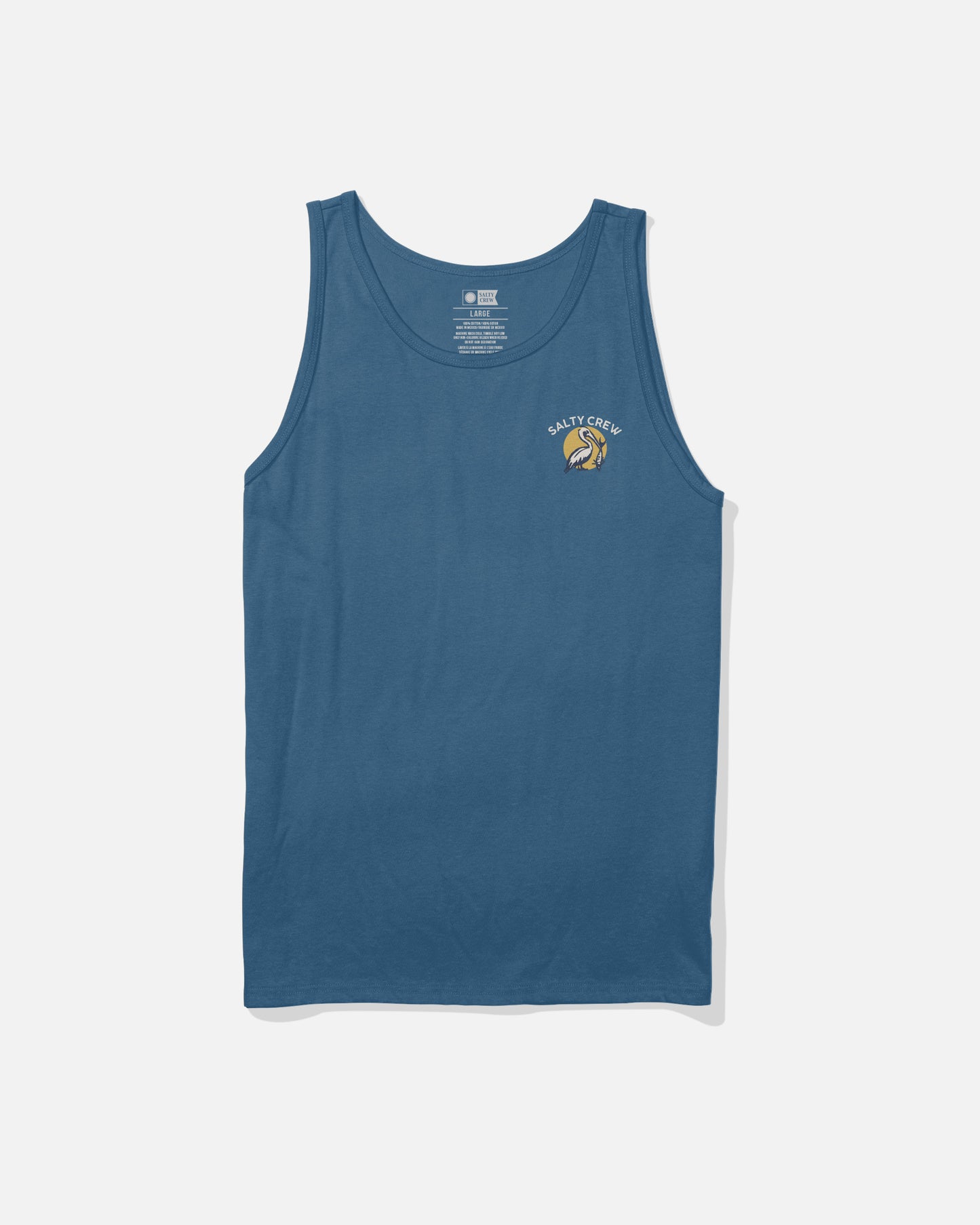 Front view of the The Catch Tank - Cast Blue.