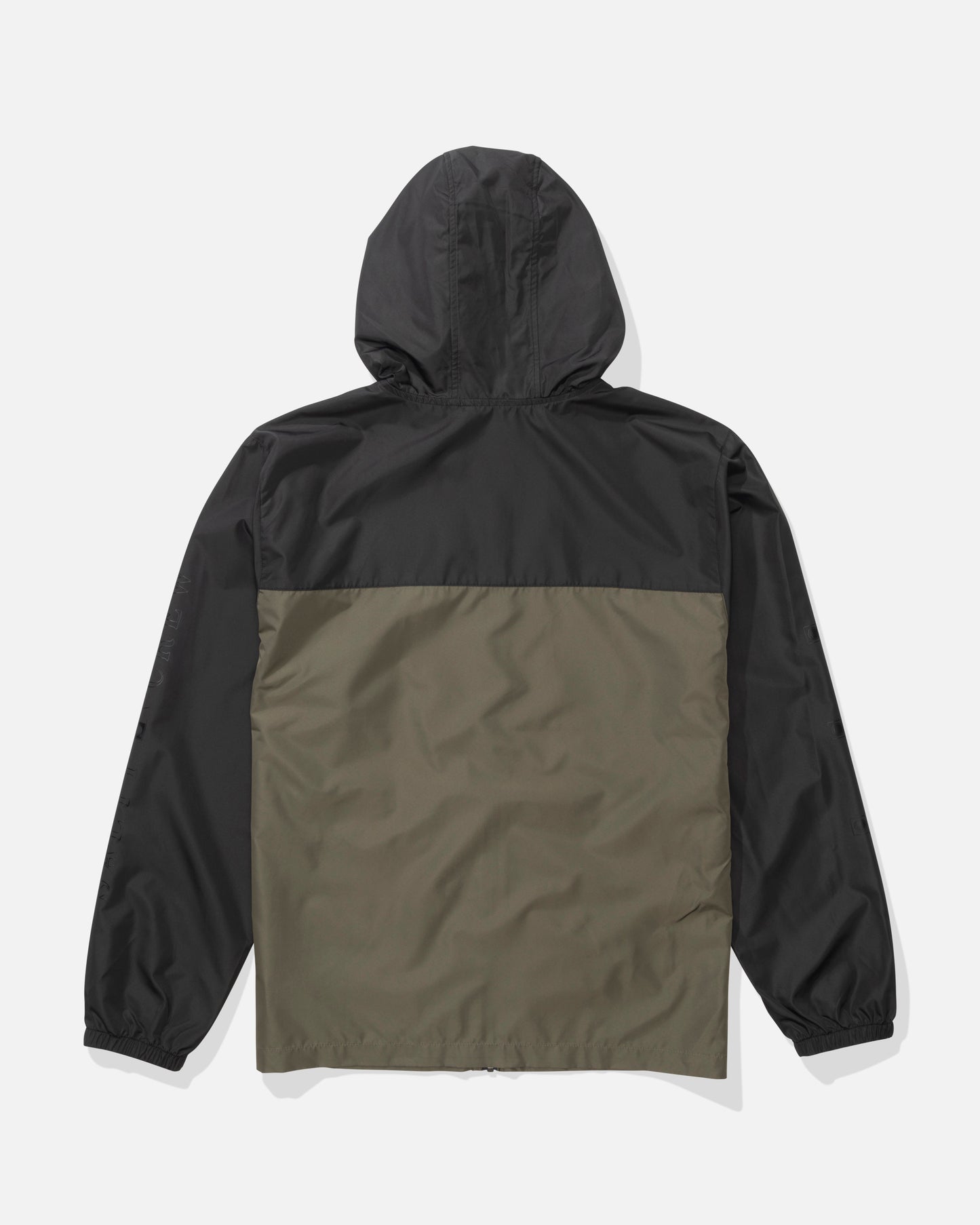 Back view of the Surface Windbreaker Jacket - Dusty Olive.