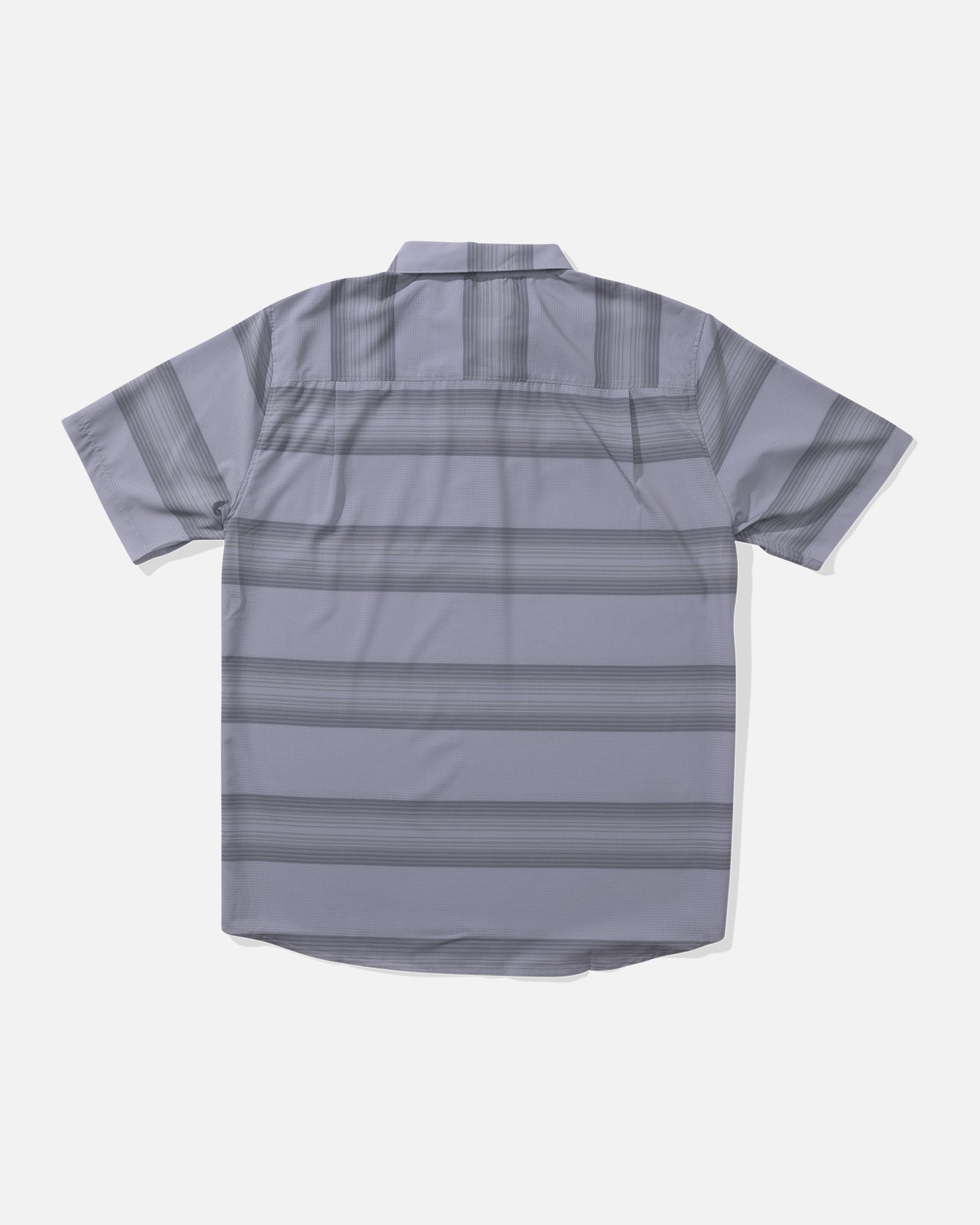 Back view of the Sundown Perforated Polo - Light Grey.