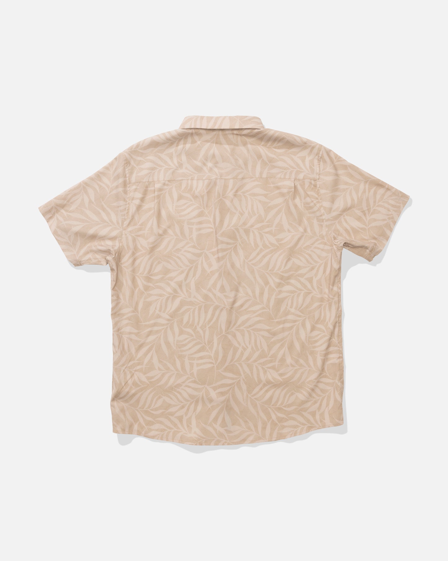 Back view of the Breezer Perforated Button Up - Khaki.