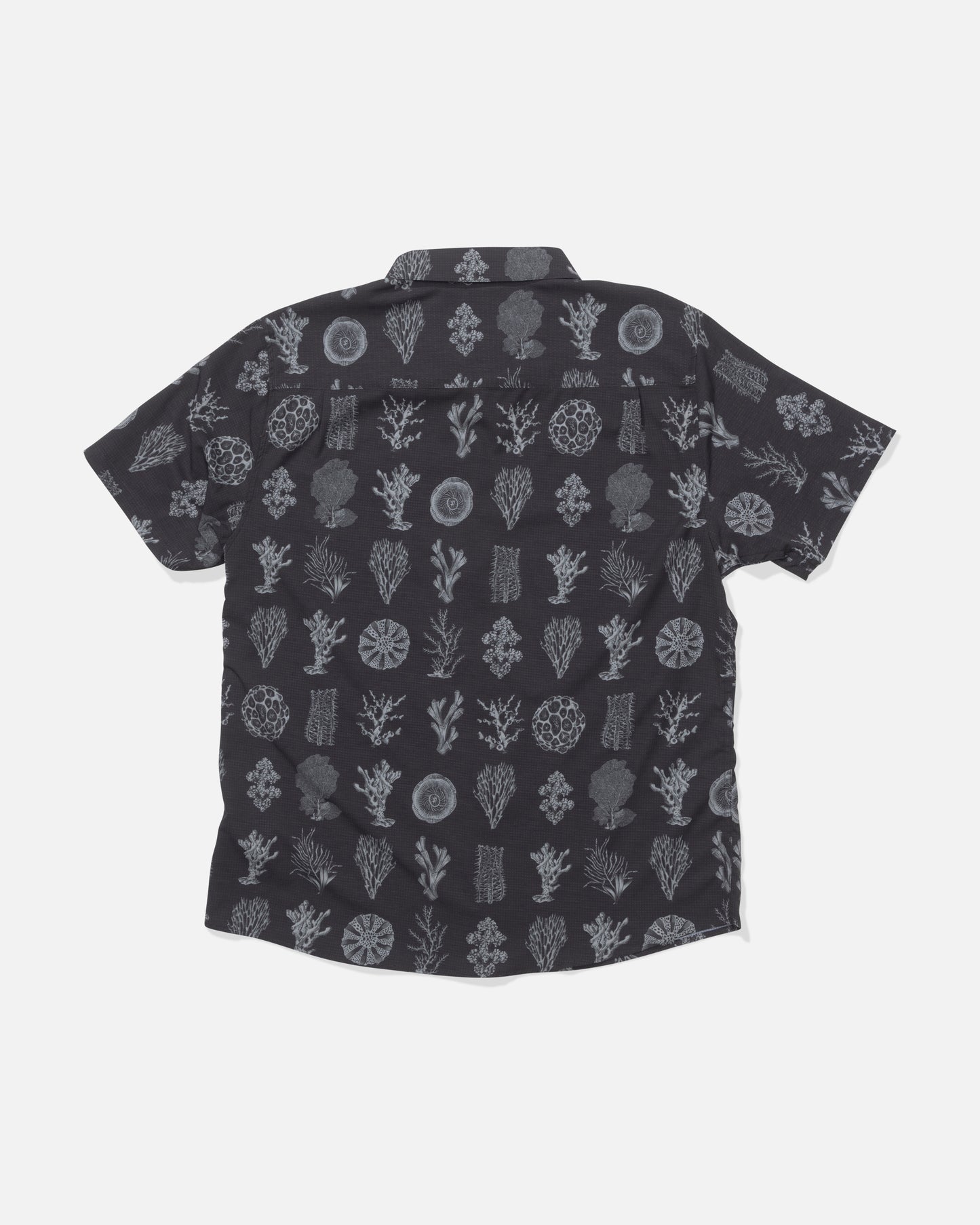 Back view of the Breezer Perforated Button Up - Phantom.