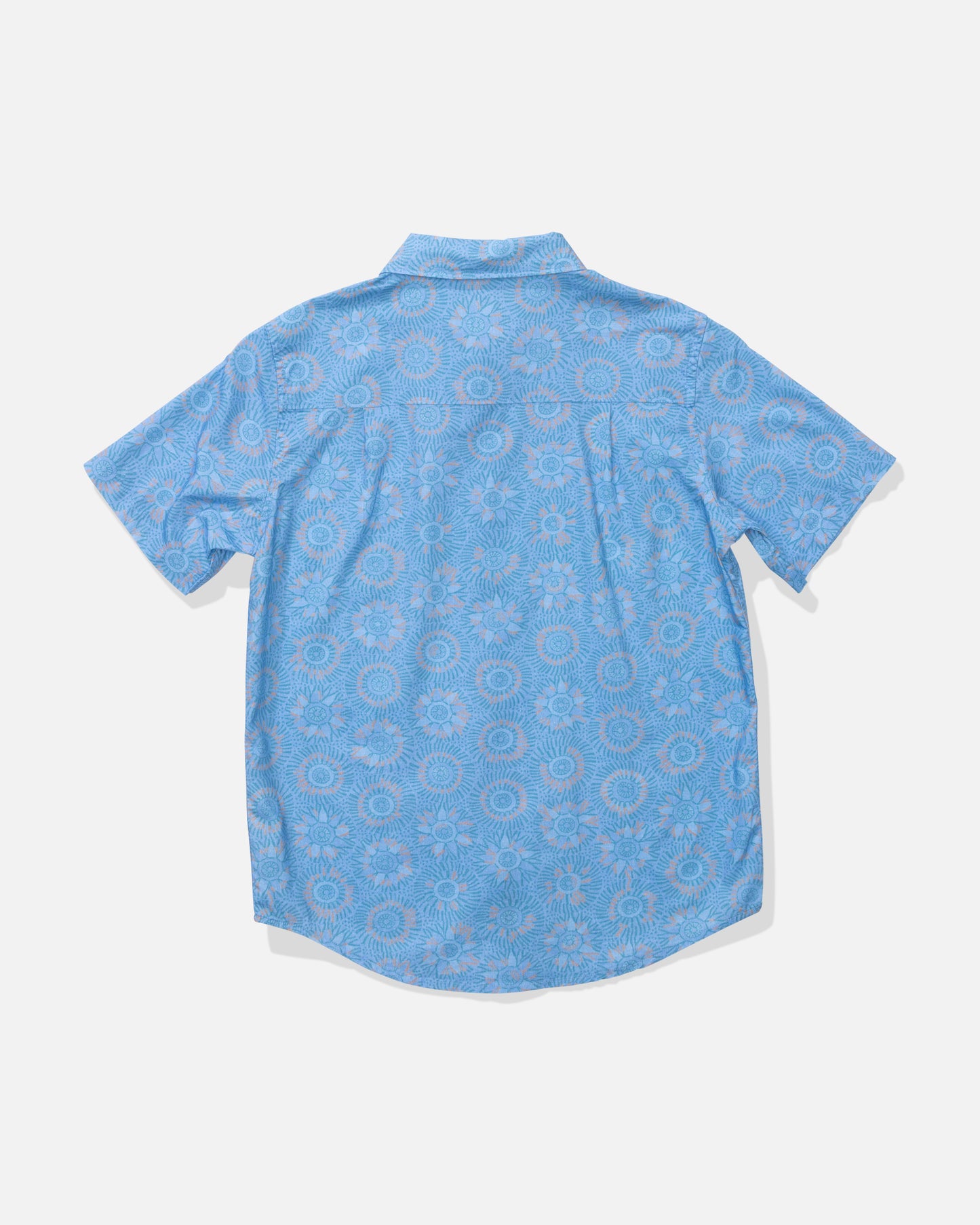 Back view of the Crew Boys Woven - Coast Blue.