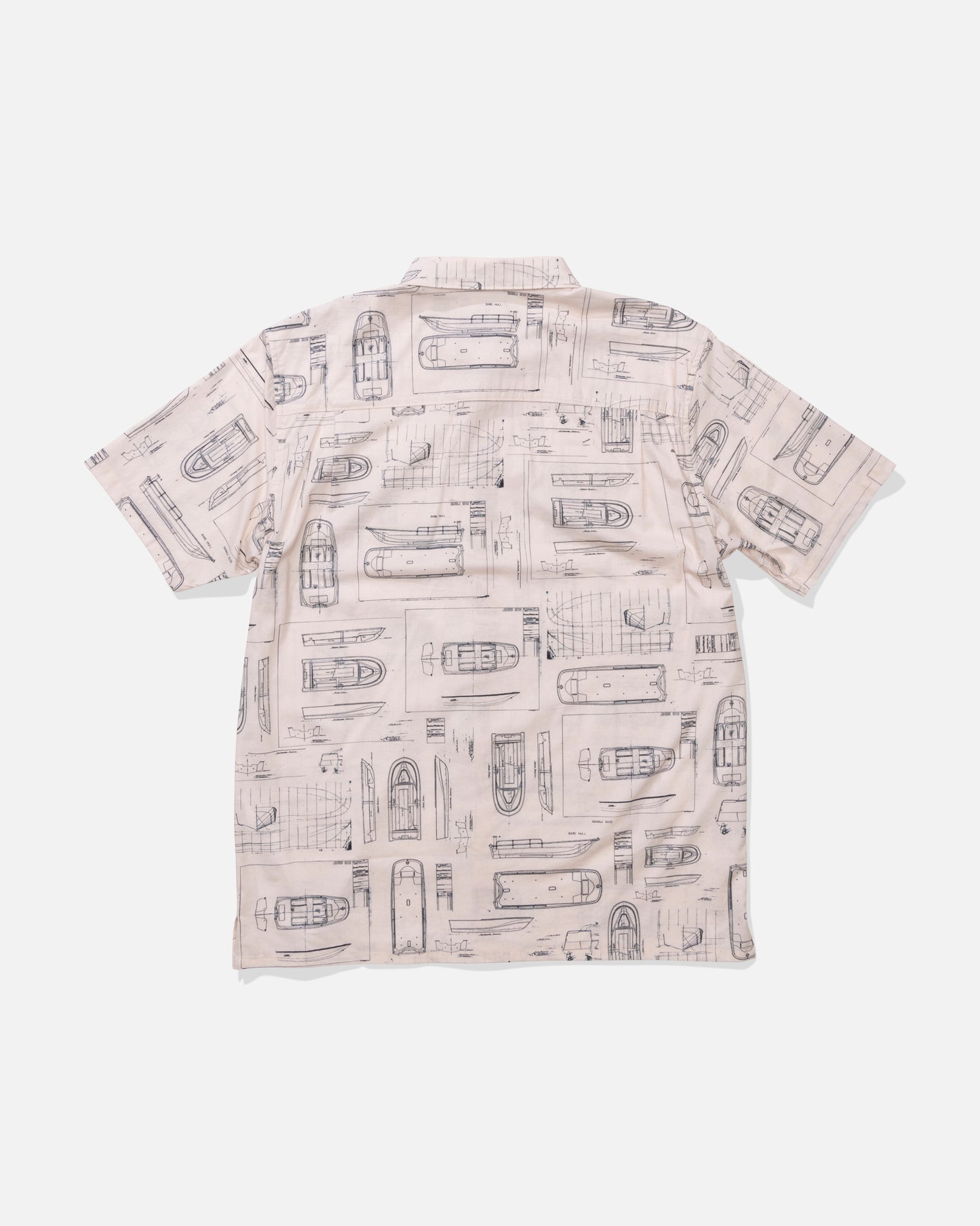 Back view of the Whaler Button Up - Bone.